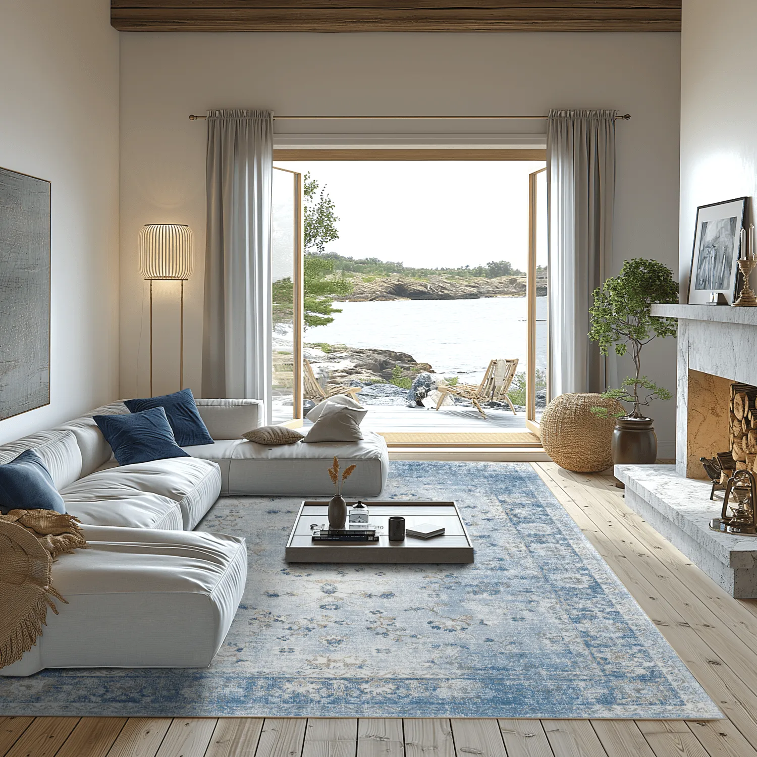 Wilton rug - Gombalia (light blue)