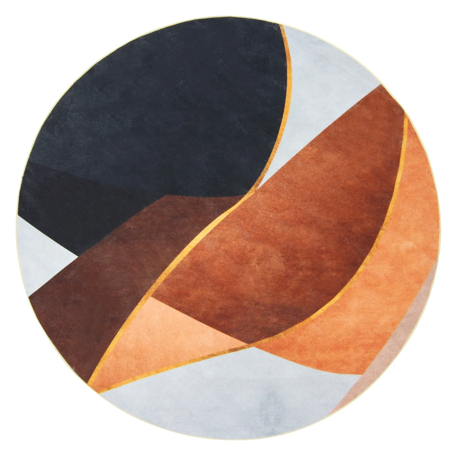 Round rug - Hazel (oranje/multi)