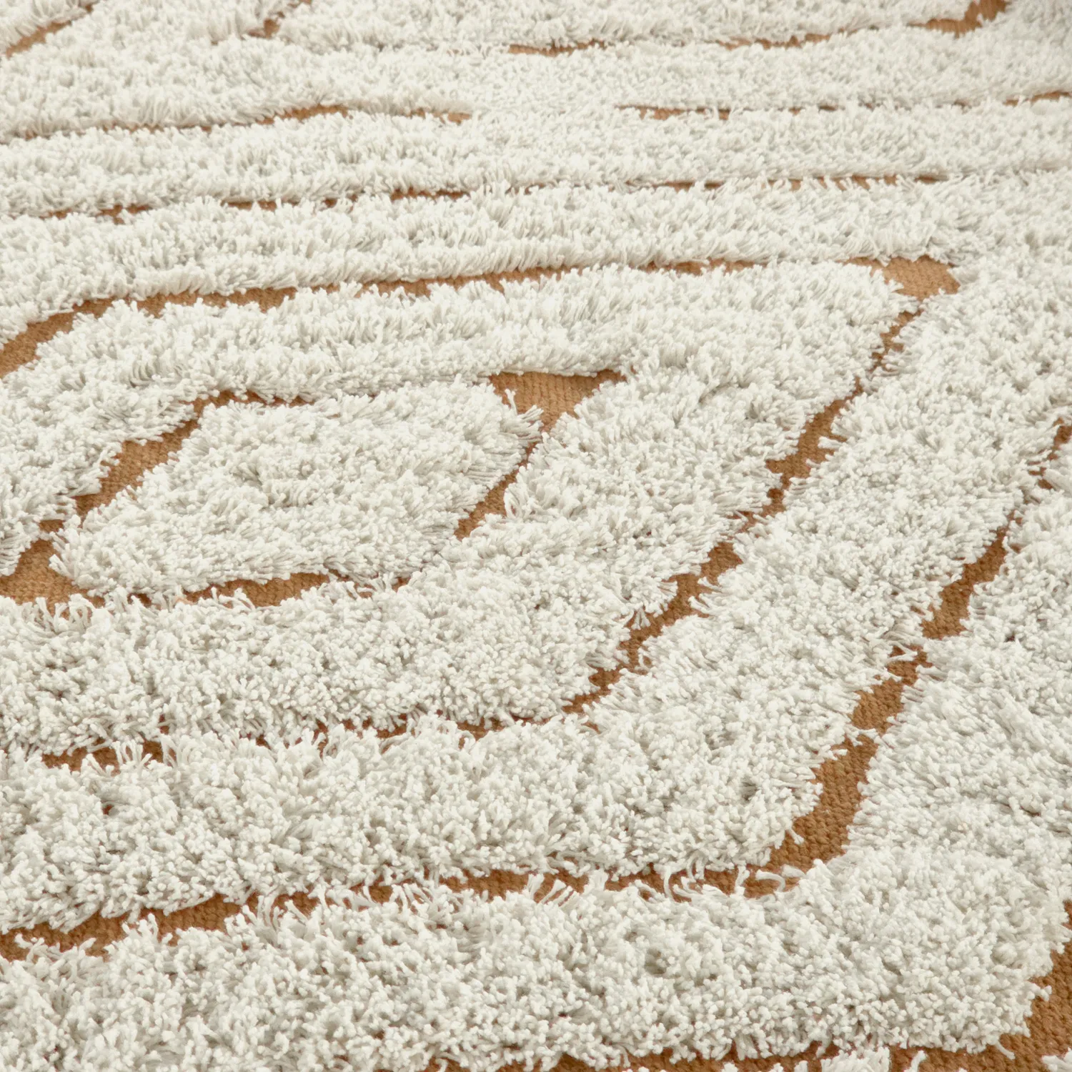 Shaggy rugs - Holwell Natural Cotton Shaggy (off white/brown)