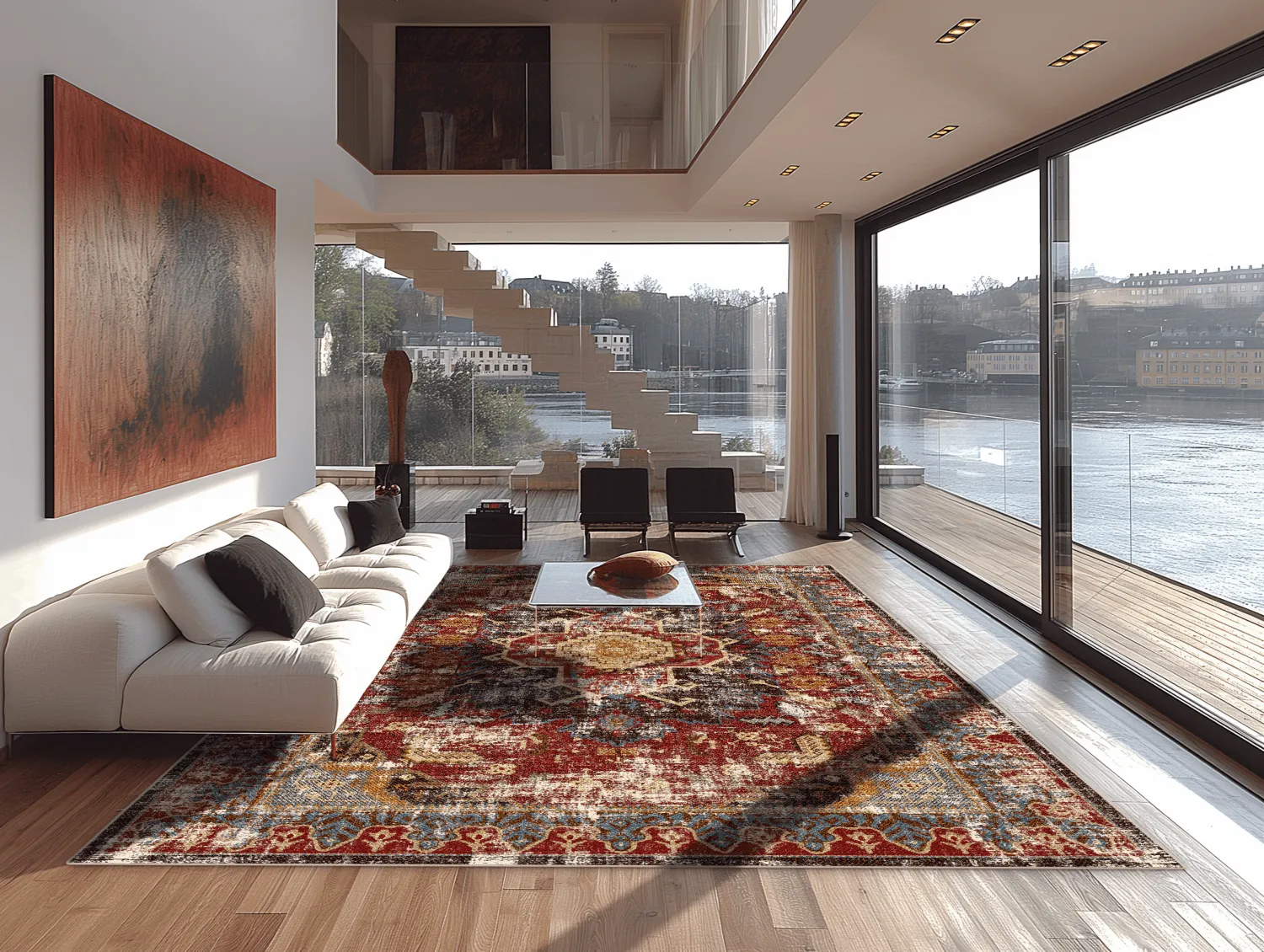 Wilton rug - Idri (red/multi)