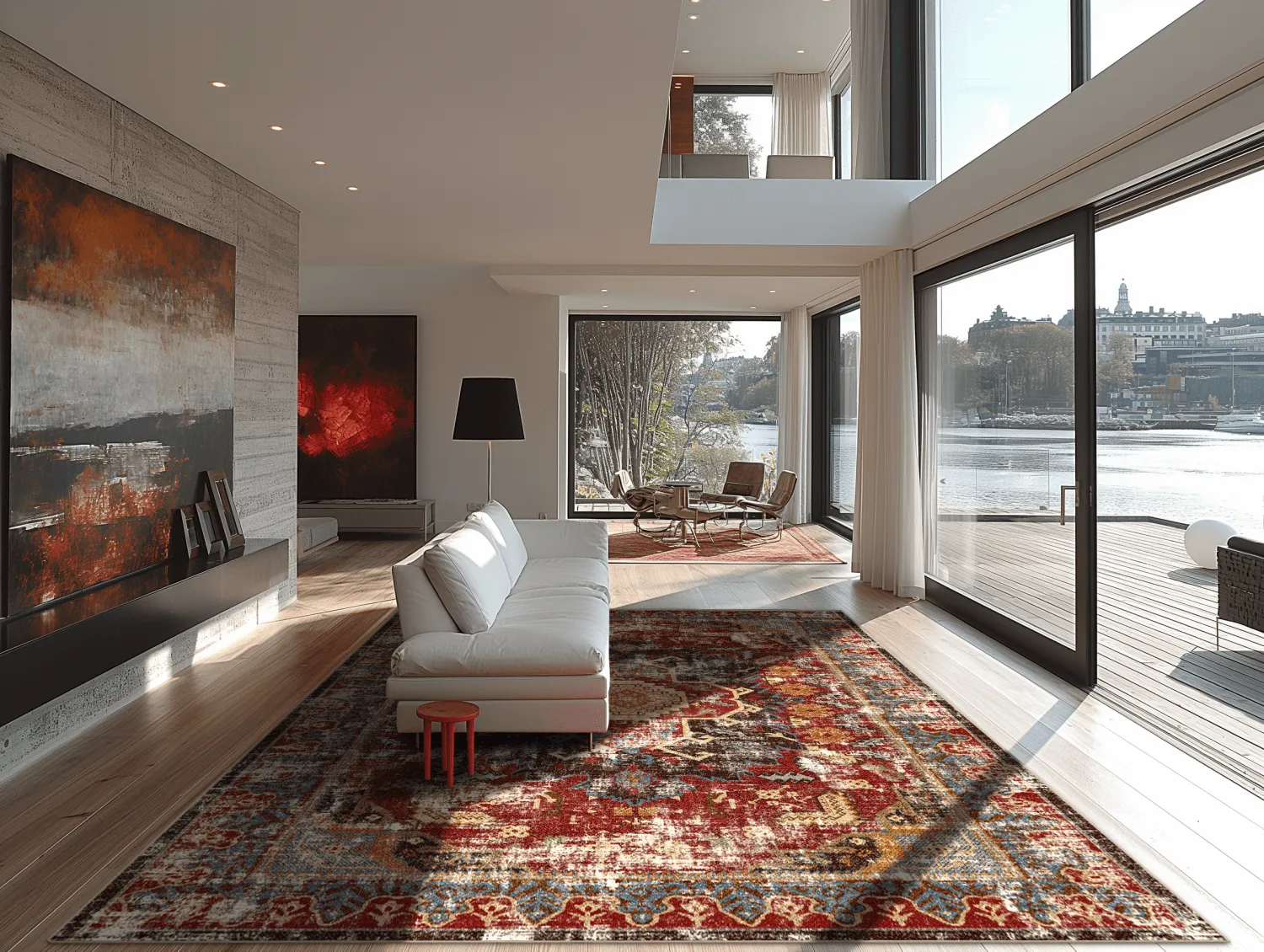 Wilton rug - Idri (red/multi)