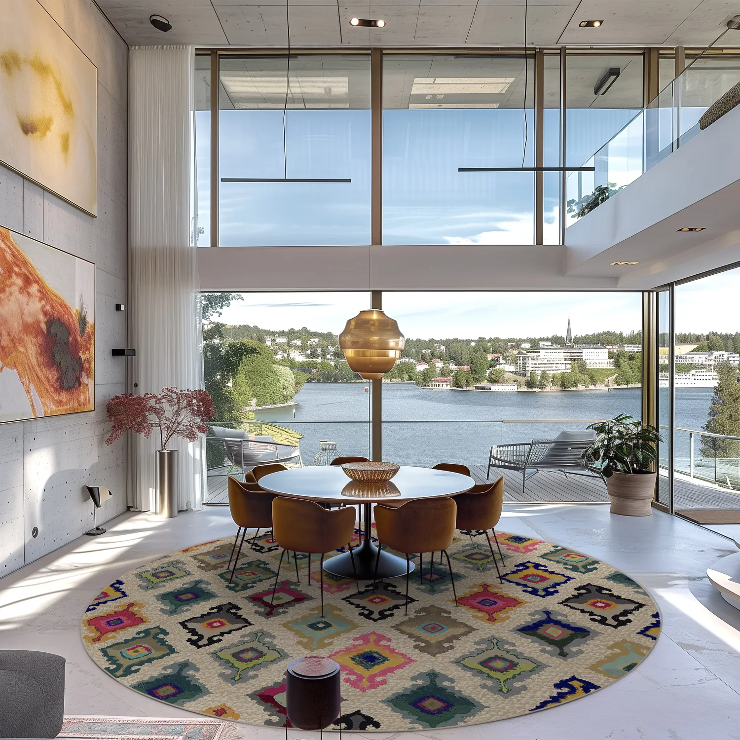 Round rug - Isparta (multi)