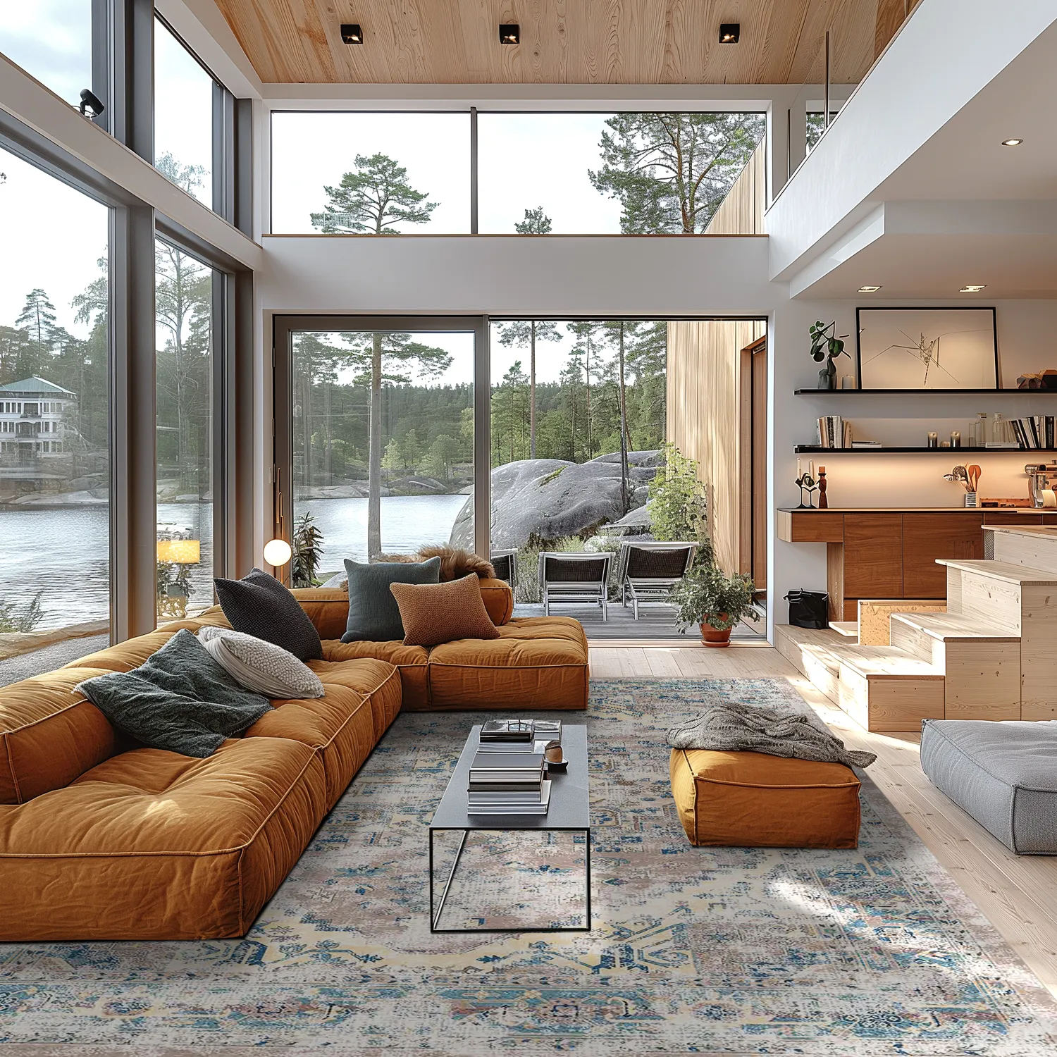 Wilton rug - Javis (blue/multi)