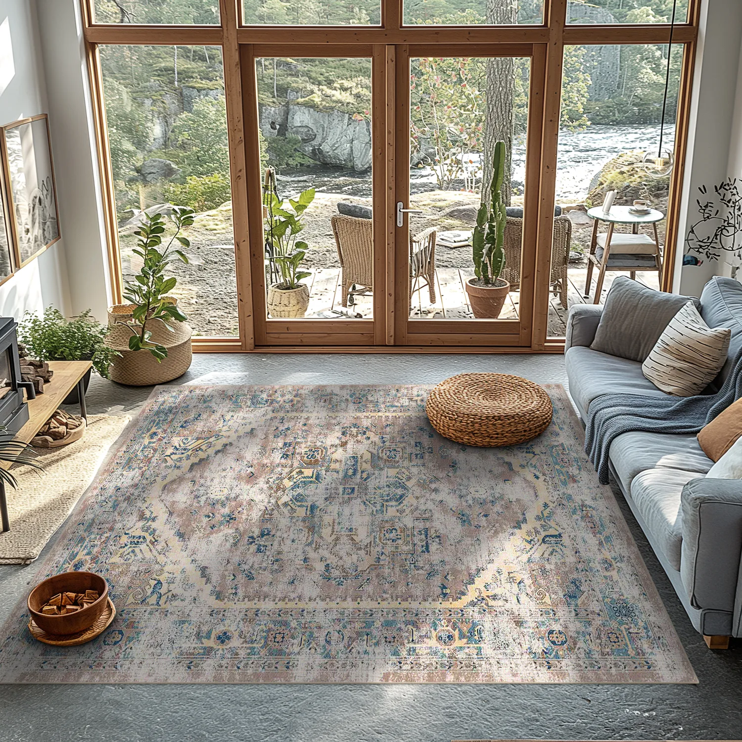 Wilton rug - Javis (blue/multi)