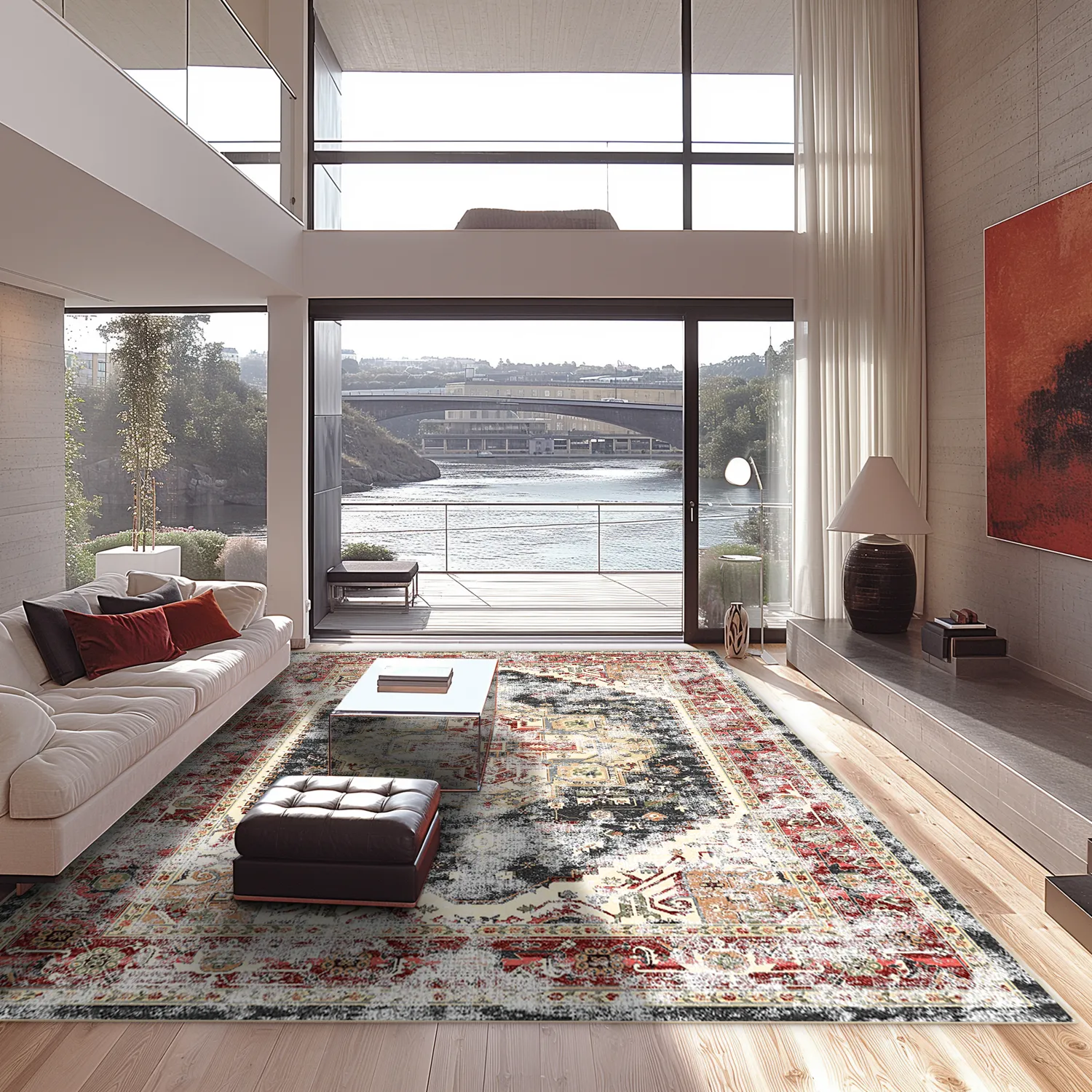 Wilton rug - Javis (red/multi)