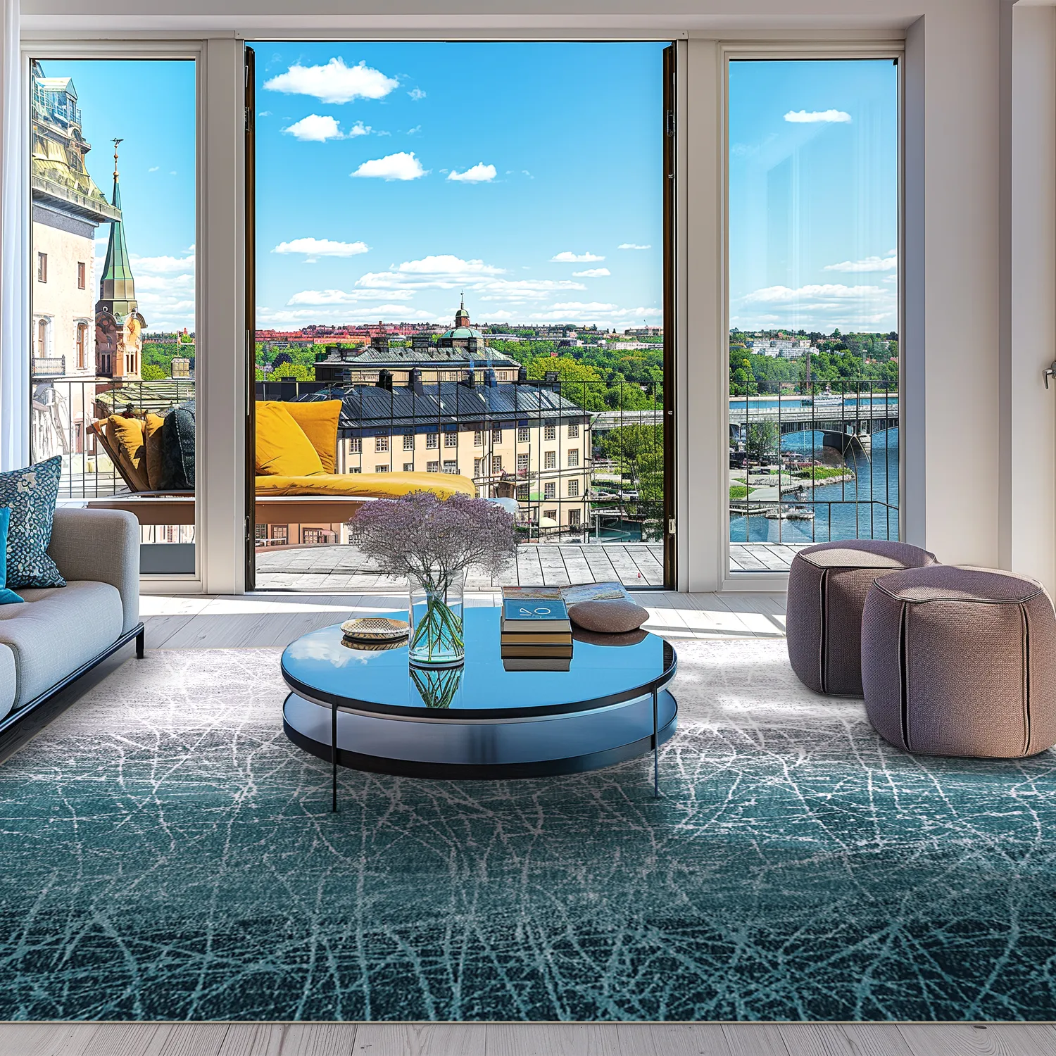 Wilton rug - Jervis (turquoise)