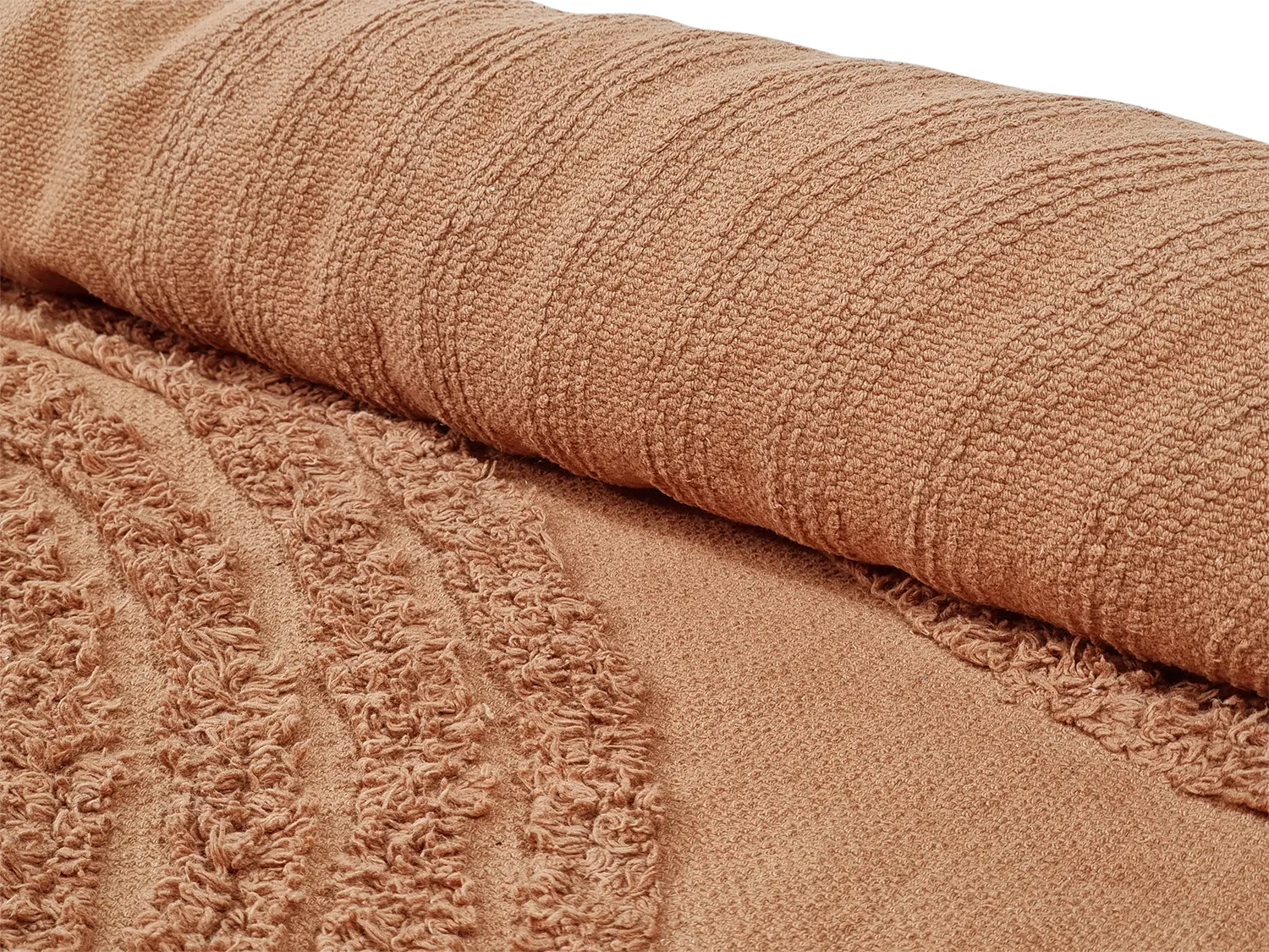 Shaggy rugs - Jovie Natural Cotton Shaggy (terracotta)