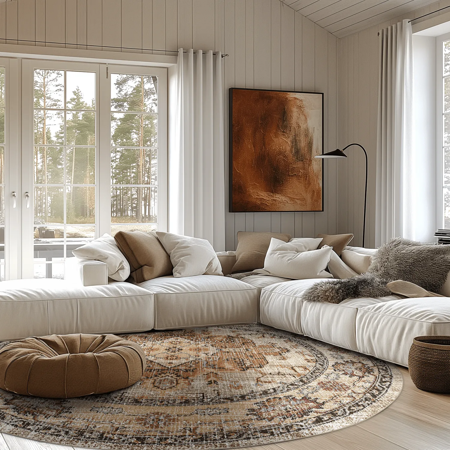 Round rug - Siliana (beige)