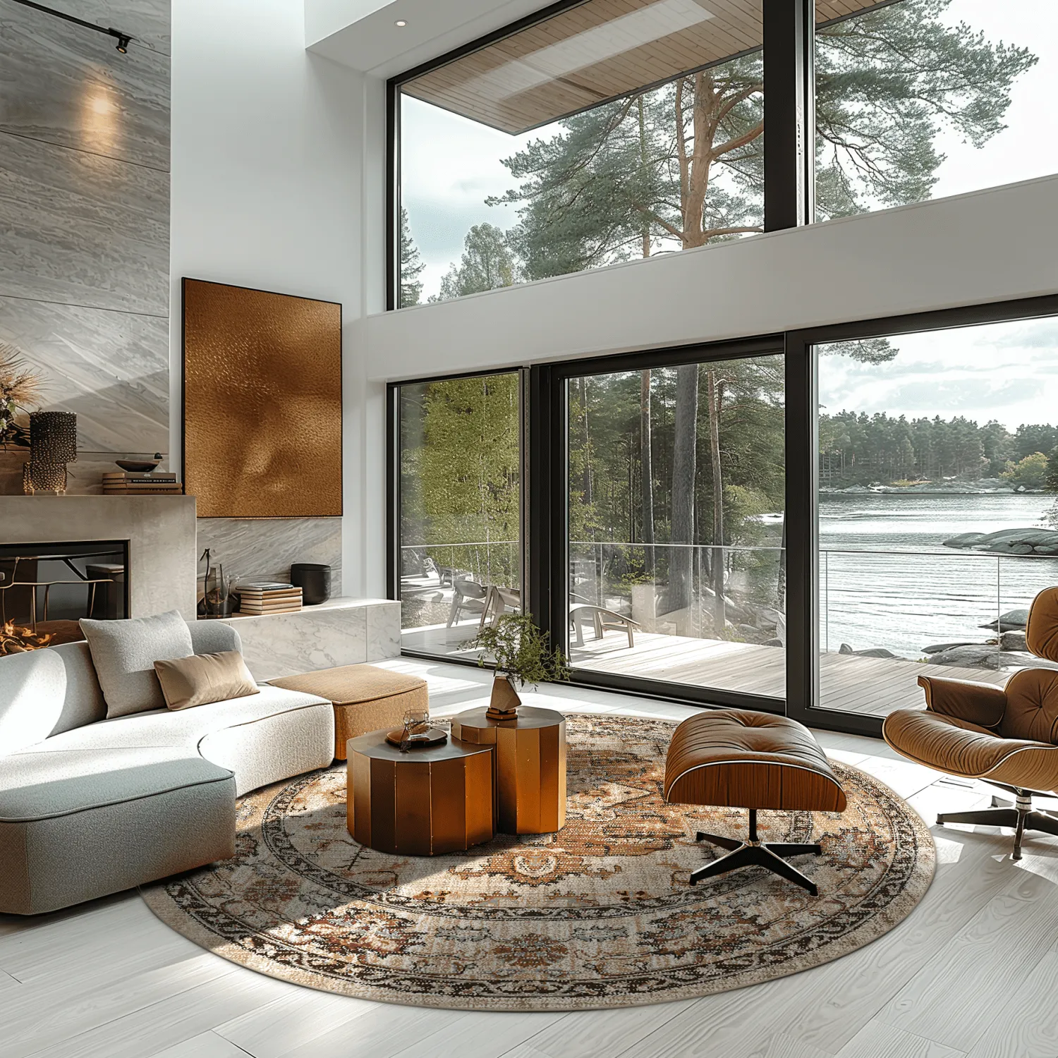 Round rug - Siliana (beige)