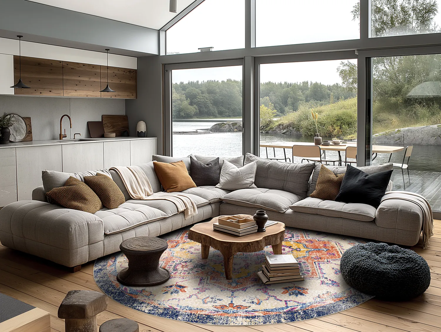 Round rug - Lamta (multi)