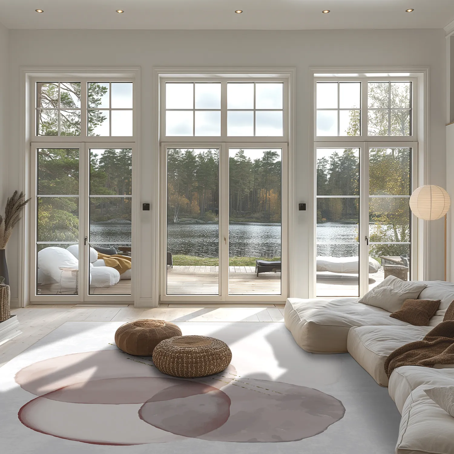 Wilton rug - Layon (grey/pink)