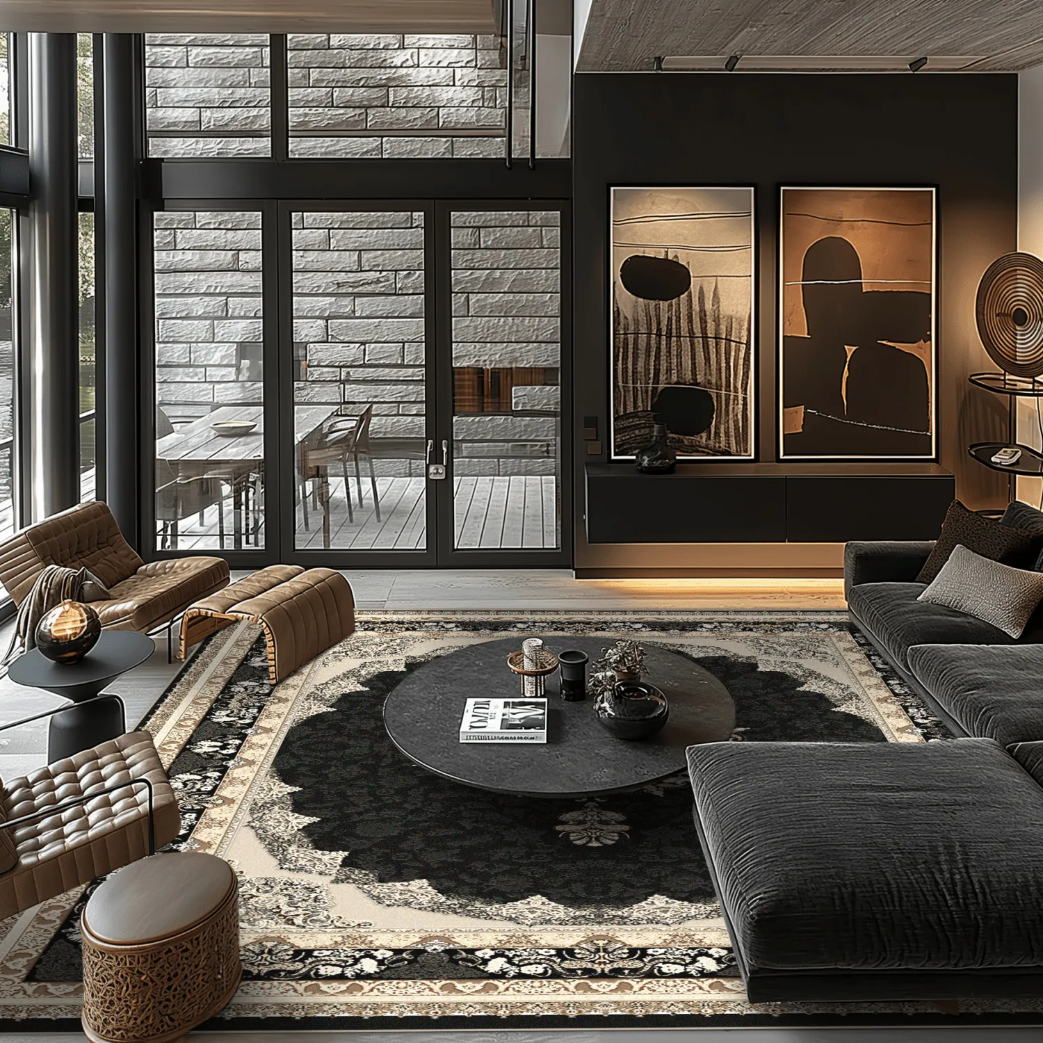 Wilton rug - Lukla (black)