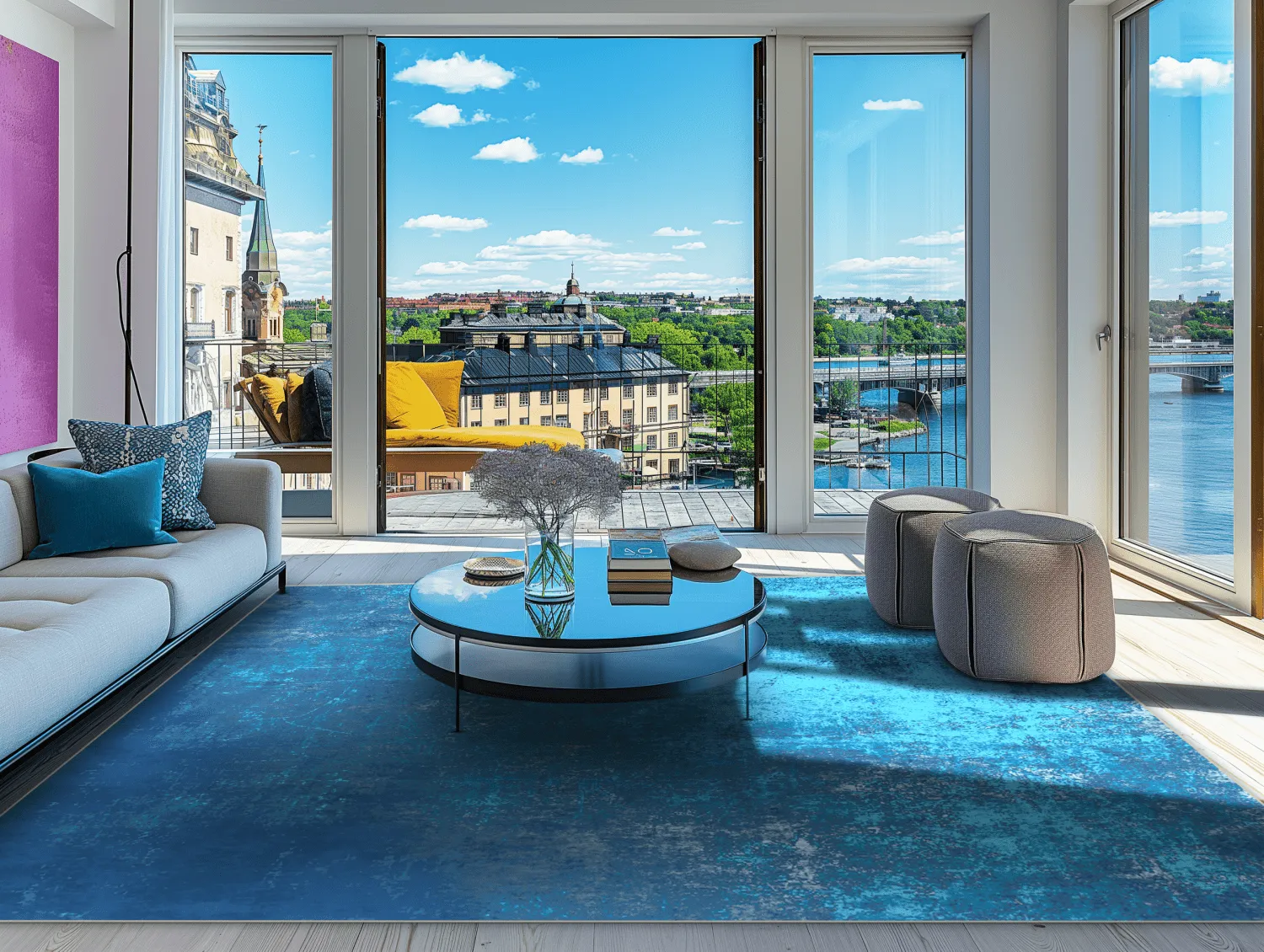 Wilton rug - Lynton (dark blue)