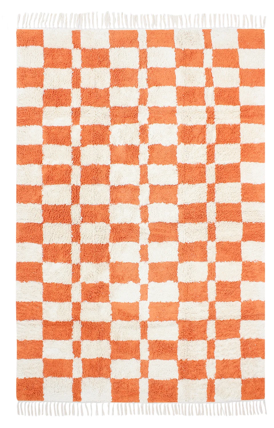 Shaggy rugs - Maranello Natural Cotton Shaggy (orange)