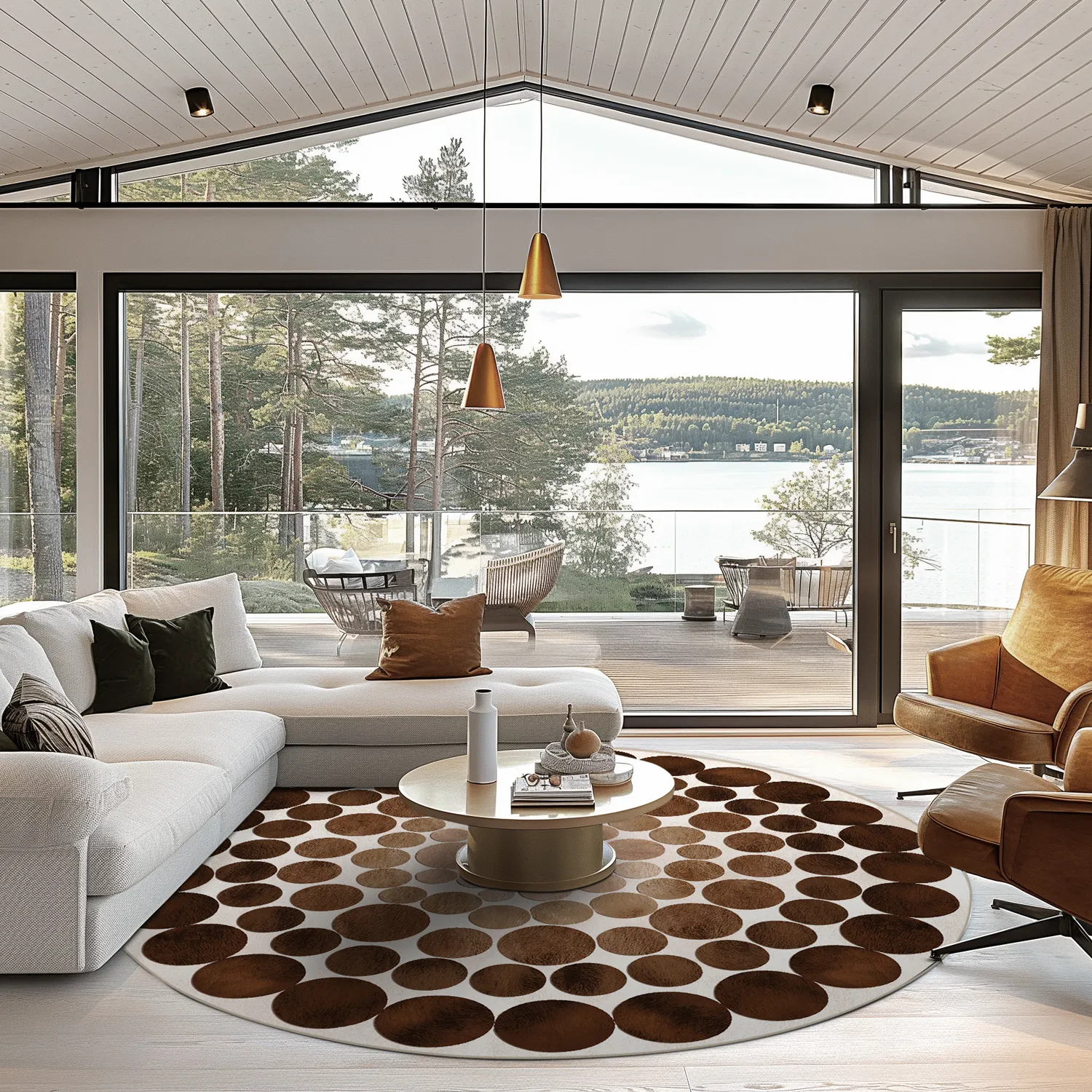 Round rug - Marineo (brown)