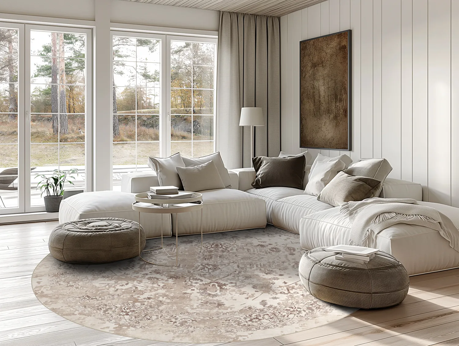 Round rug - Mateur (beige)