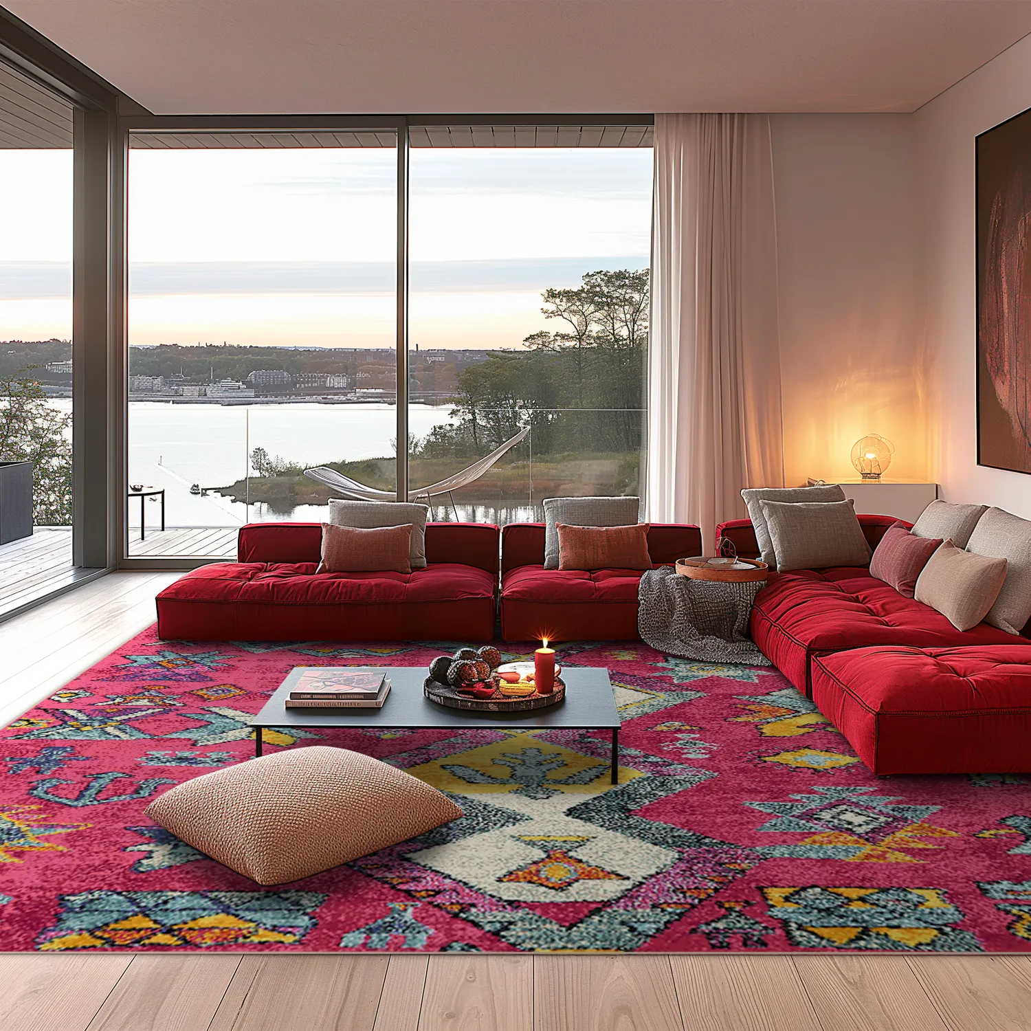 Wilton rug - Misare (pink/multi)