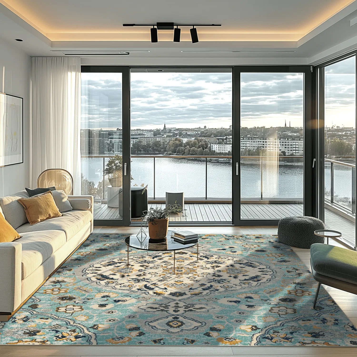Wilton rug - Mojácar (blue)