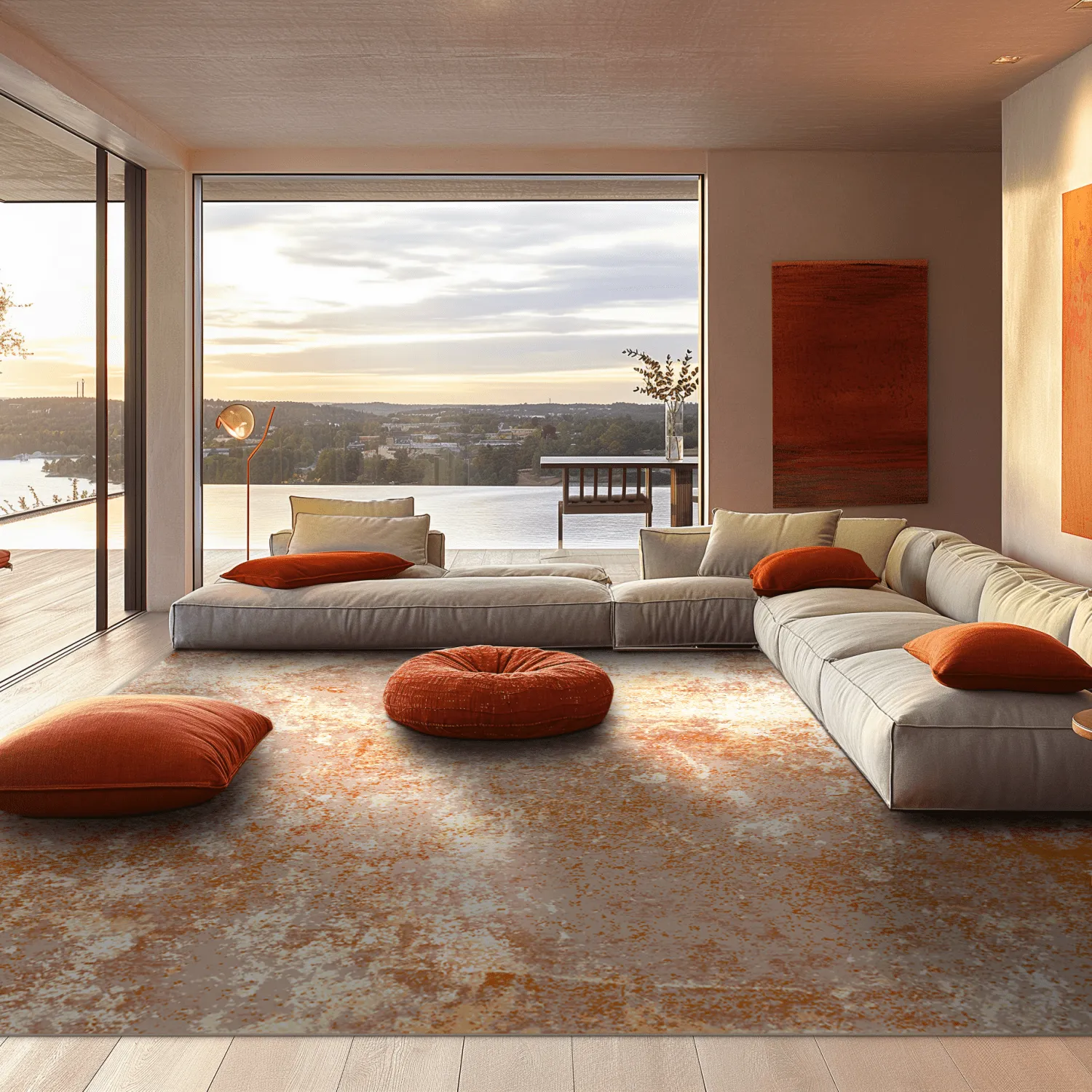 Wilton rug - Pavoa (orange)