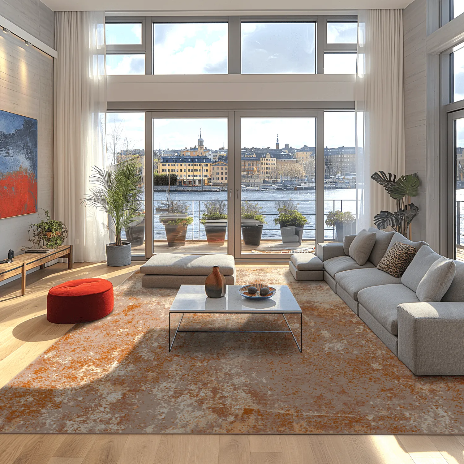 Wilton rug - Pavoa (orange)