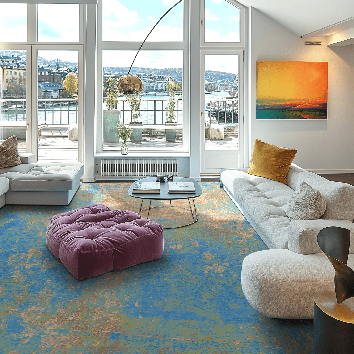 Wilton rug - Pavoa (blue)