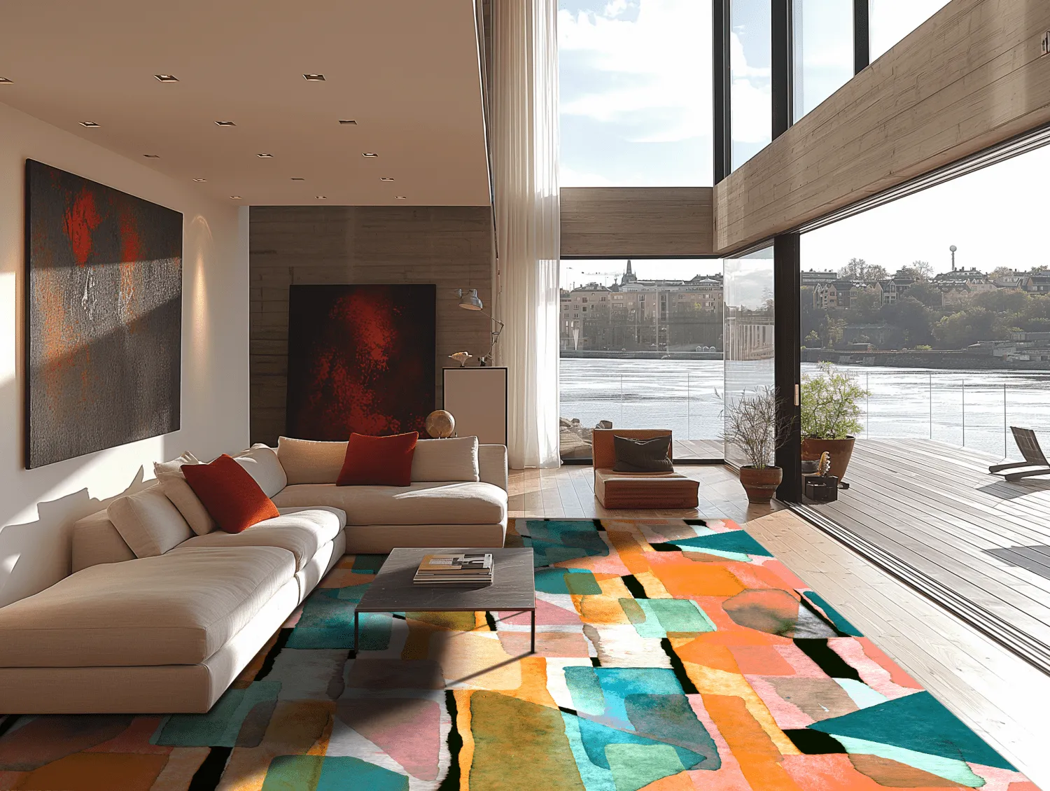 Wilton rug - Salome (orange/multi)