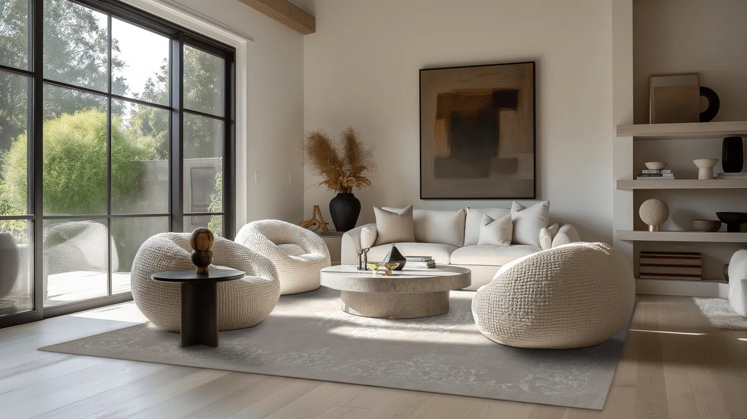 Wilton rug - Santi (beige/white)
