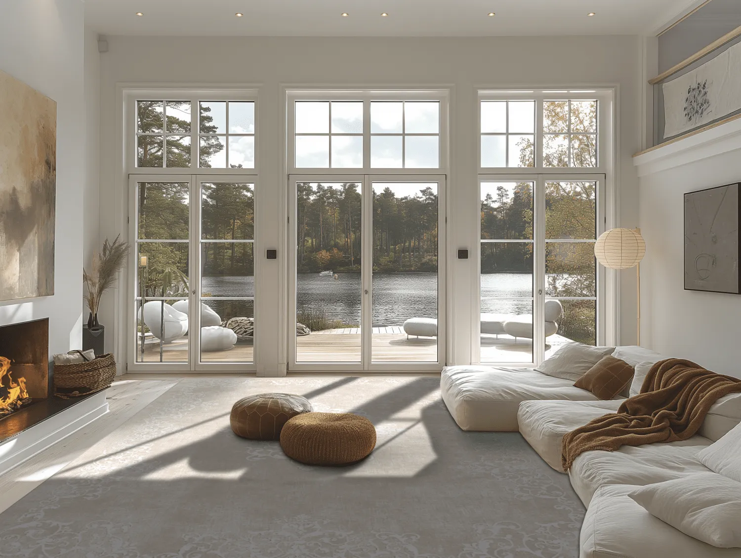 Wilton rug - Santi (beige/white)