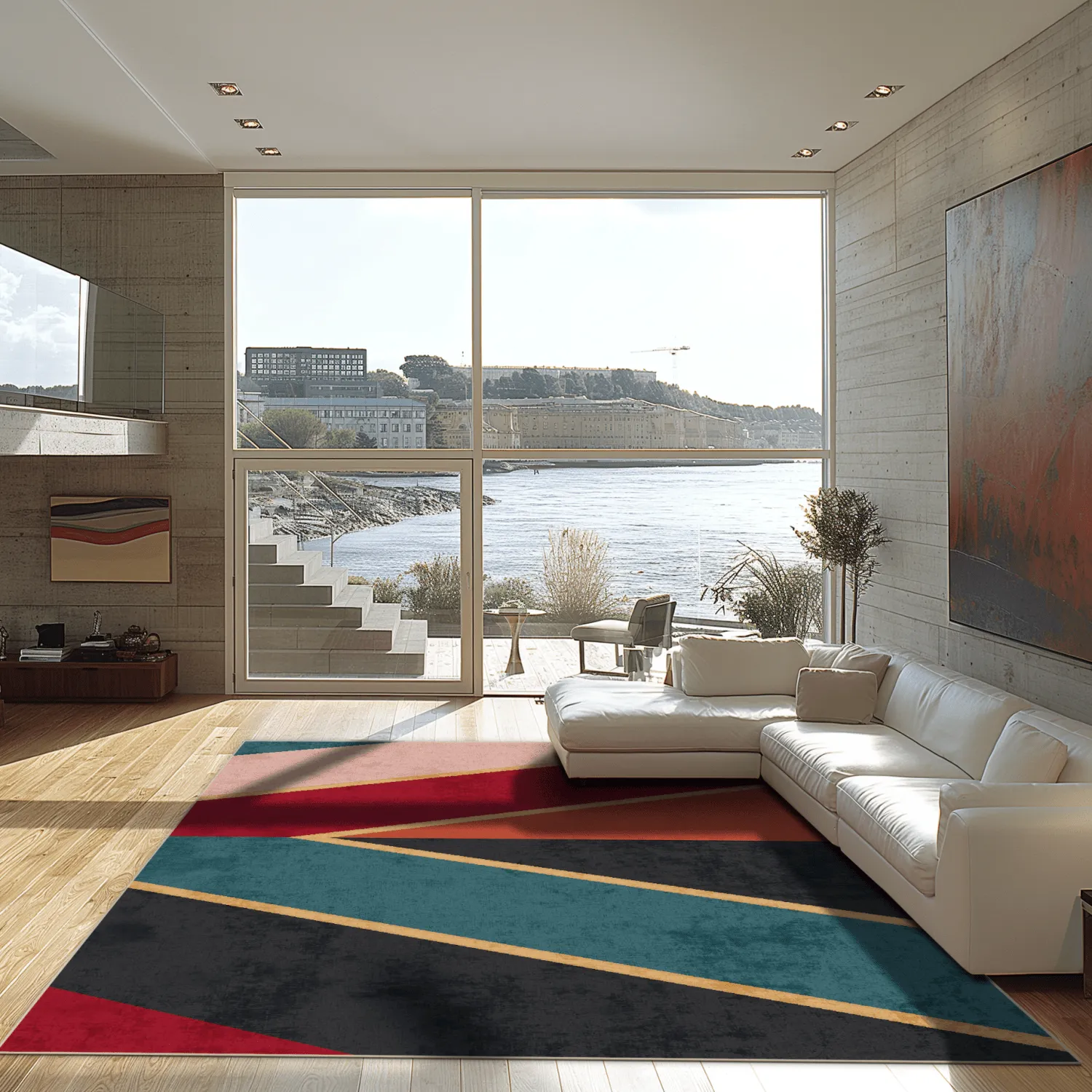 Wilton rug - Sanya (red/multi)