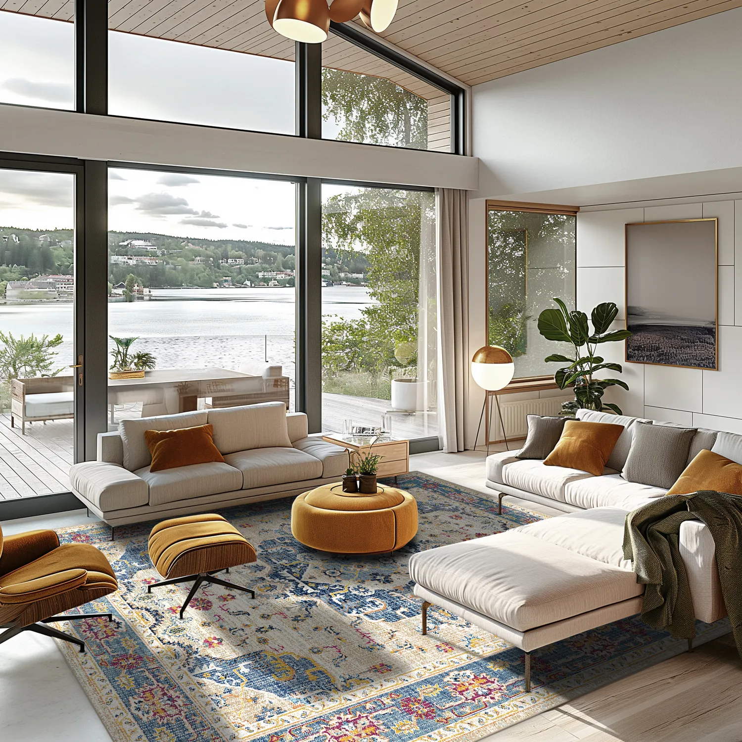 Wilton rug - Siliana (blue)