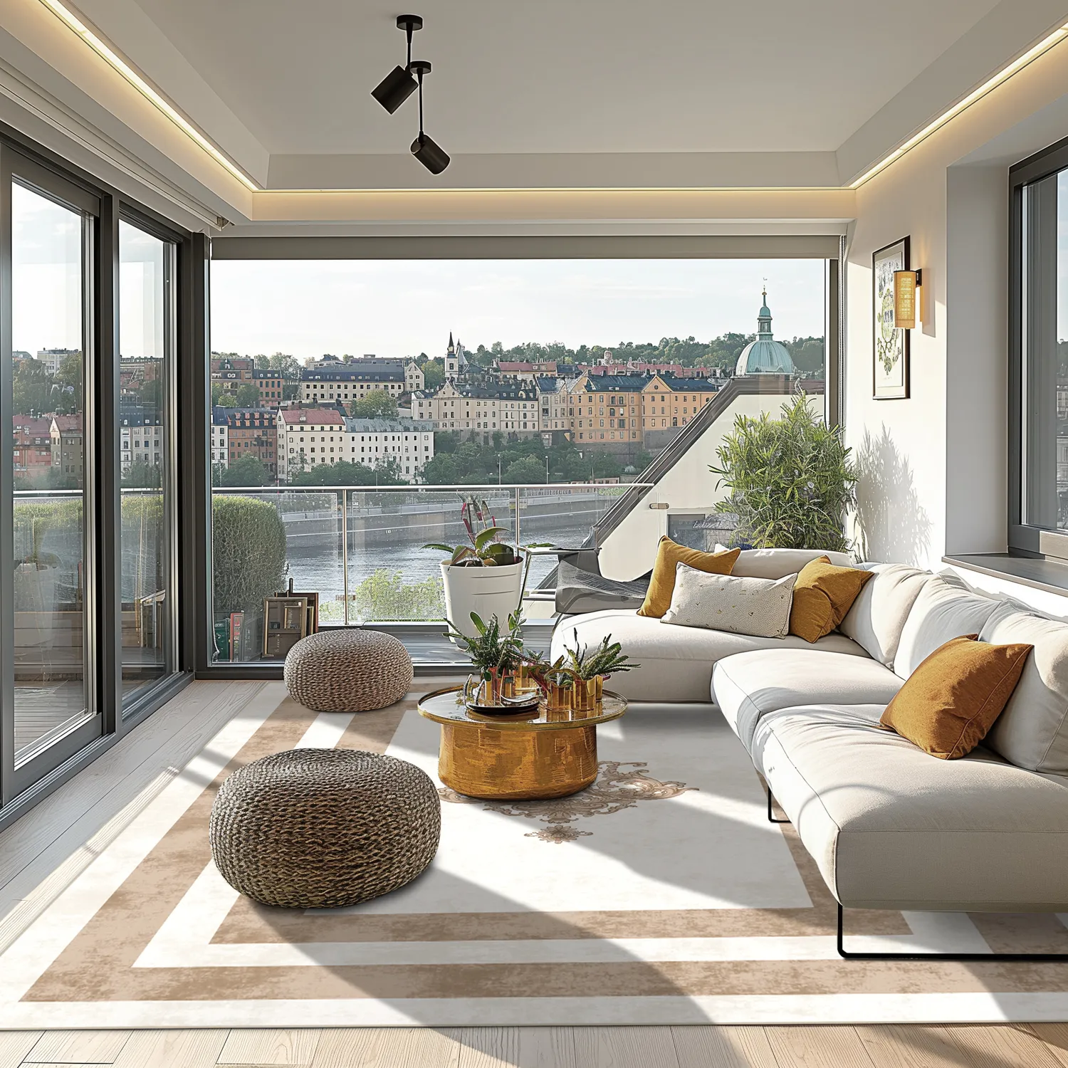Wilton rug - Soros (beige/white)