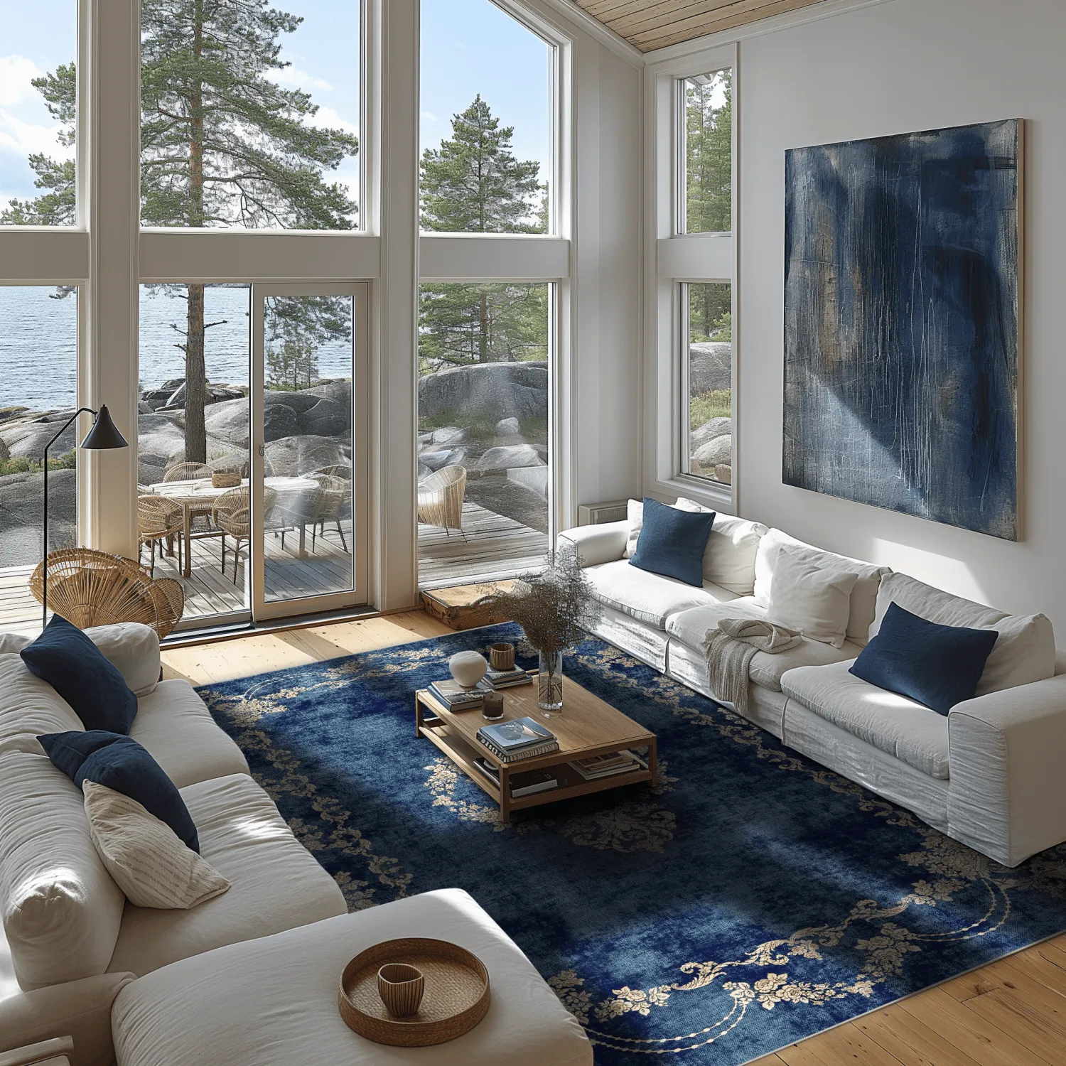 Wilton rug - Taknis (blue)
