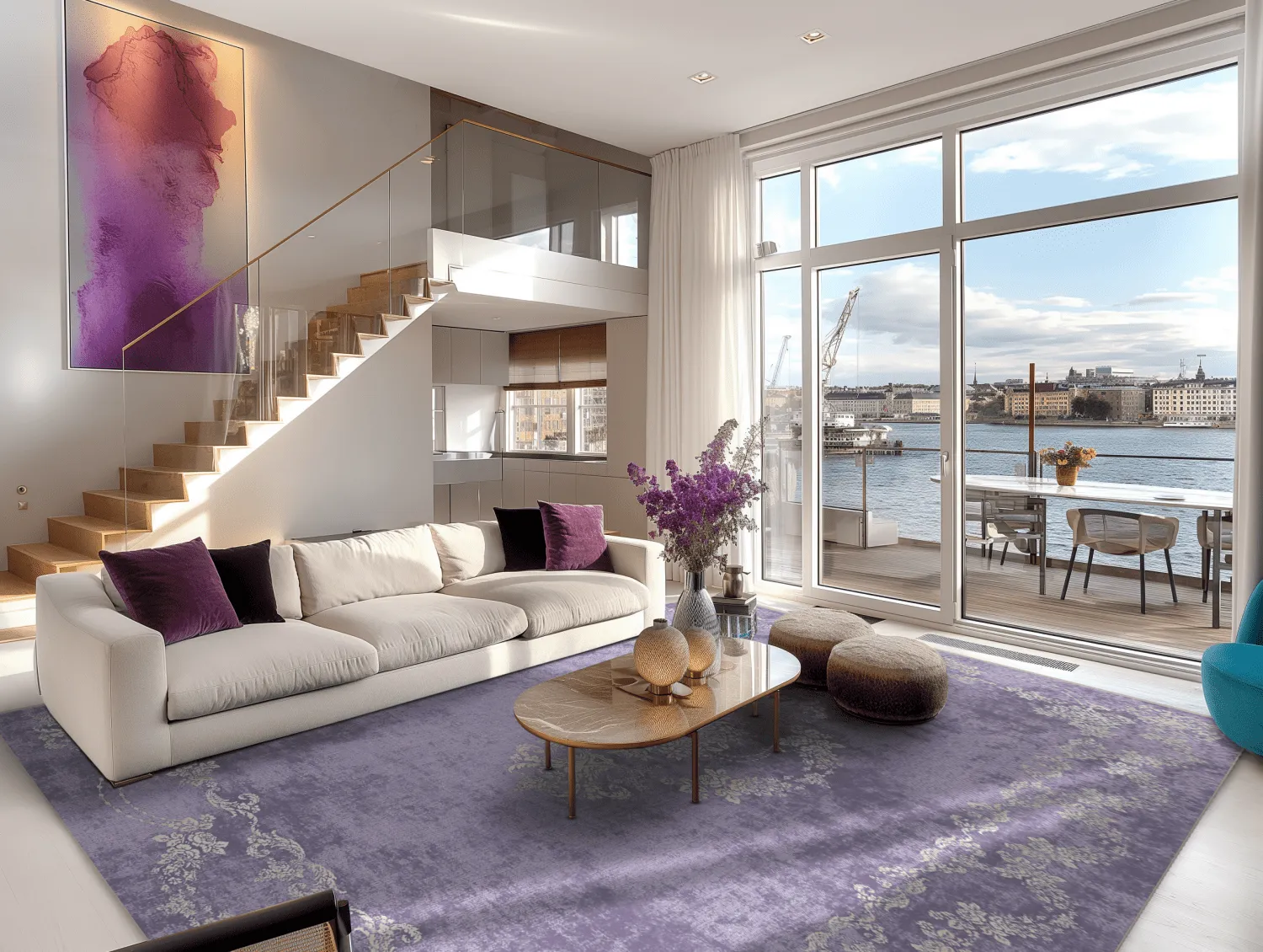 Wilton rug - Taknis (light purple)