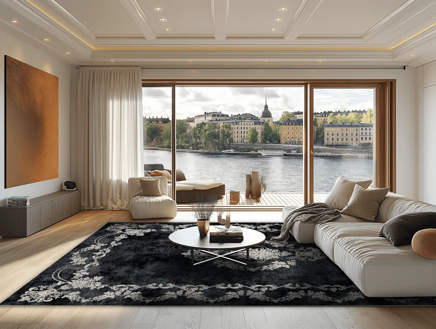 Wilton rug - Taknis (black)