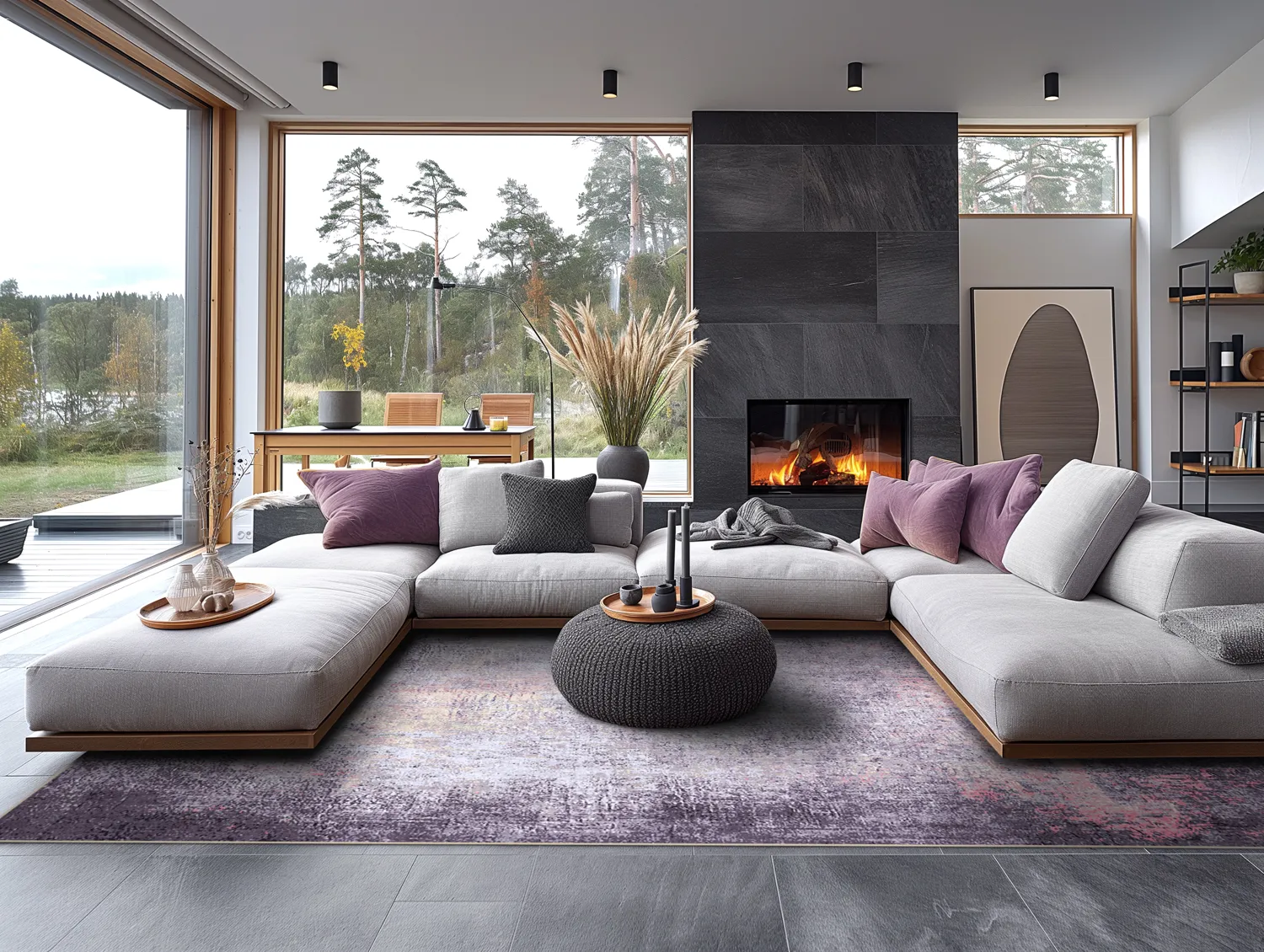 Wilton rug - Tarnos (purple)