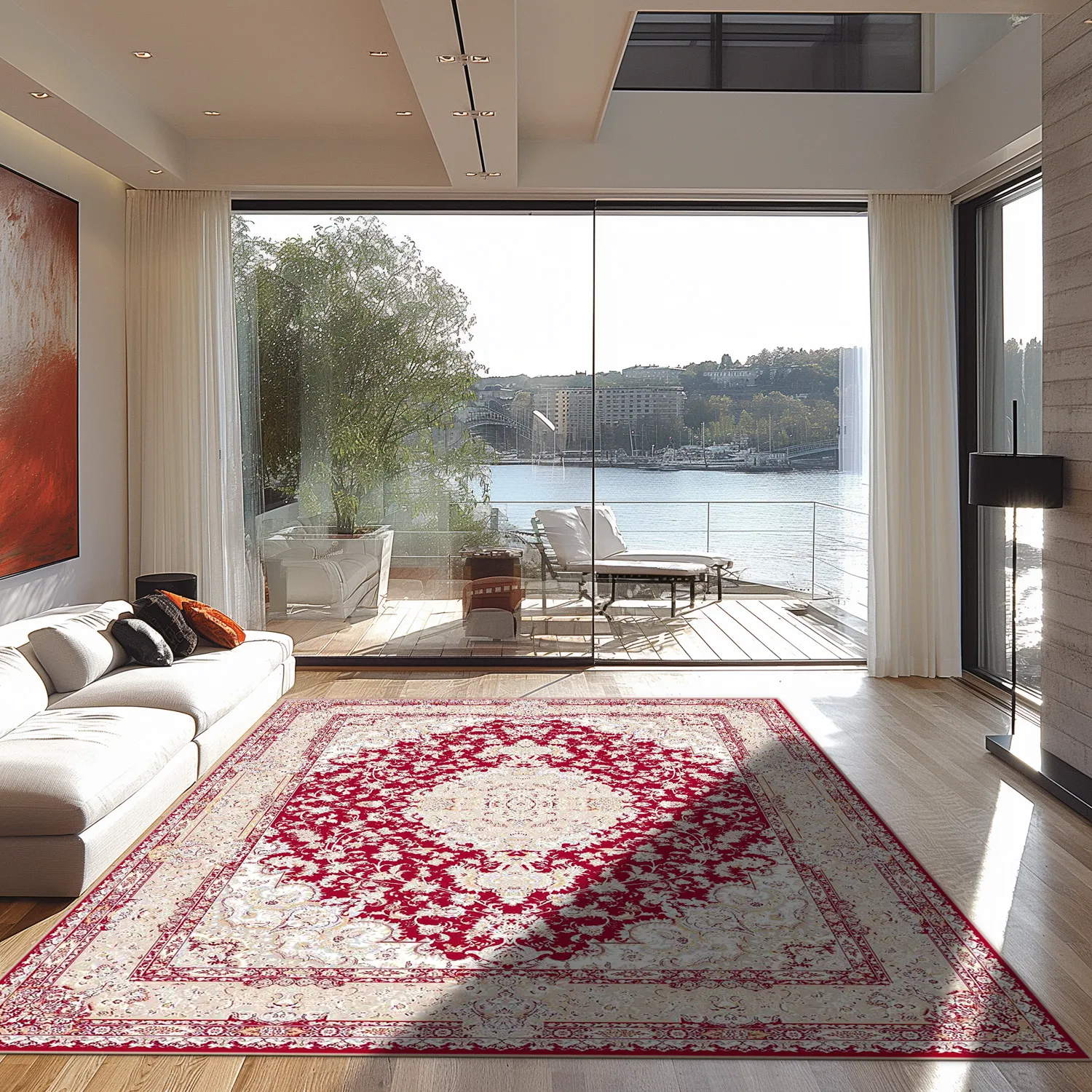 Wilton rug - Vakifli (red/multi)