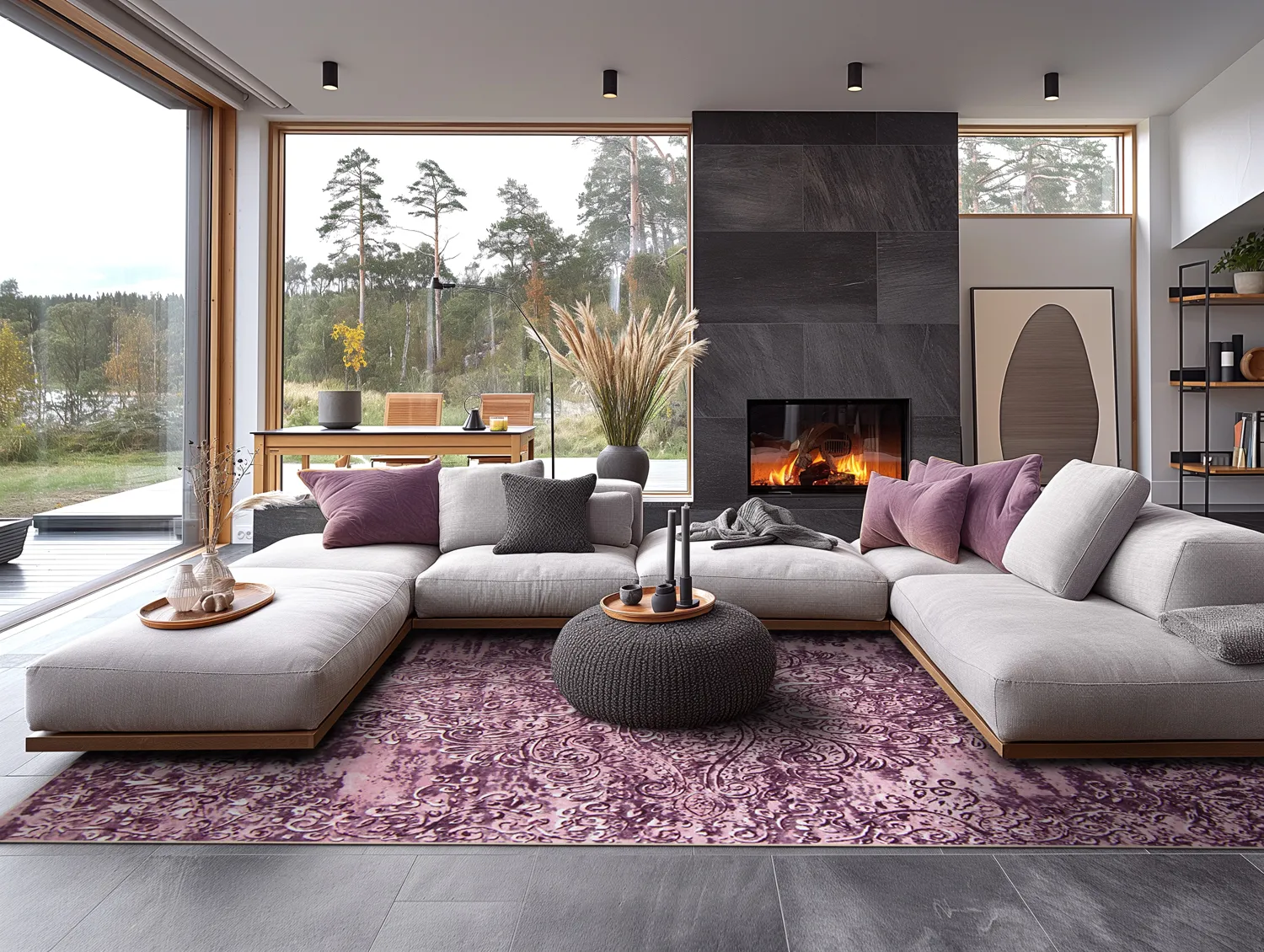 Wilton rug - Valenza (purple)