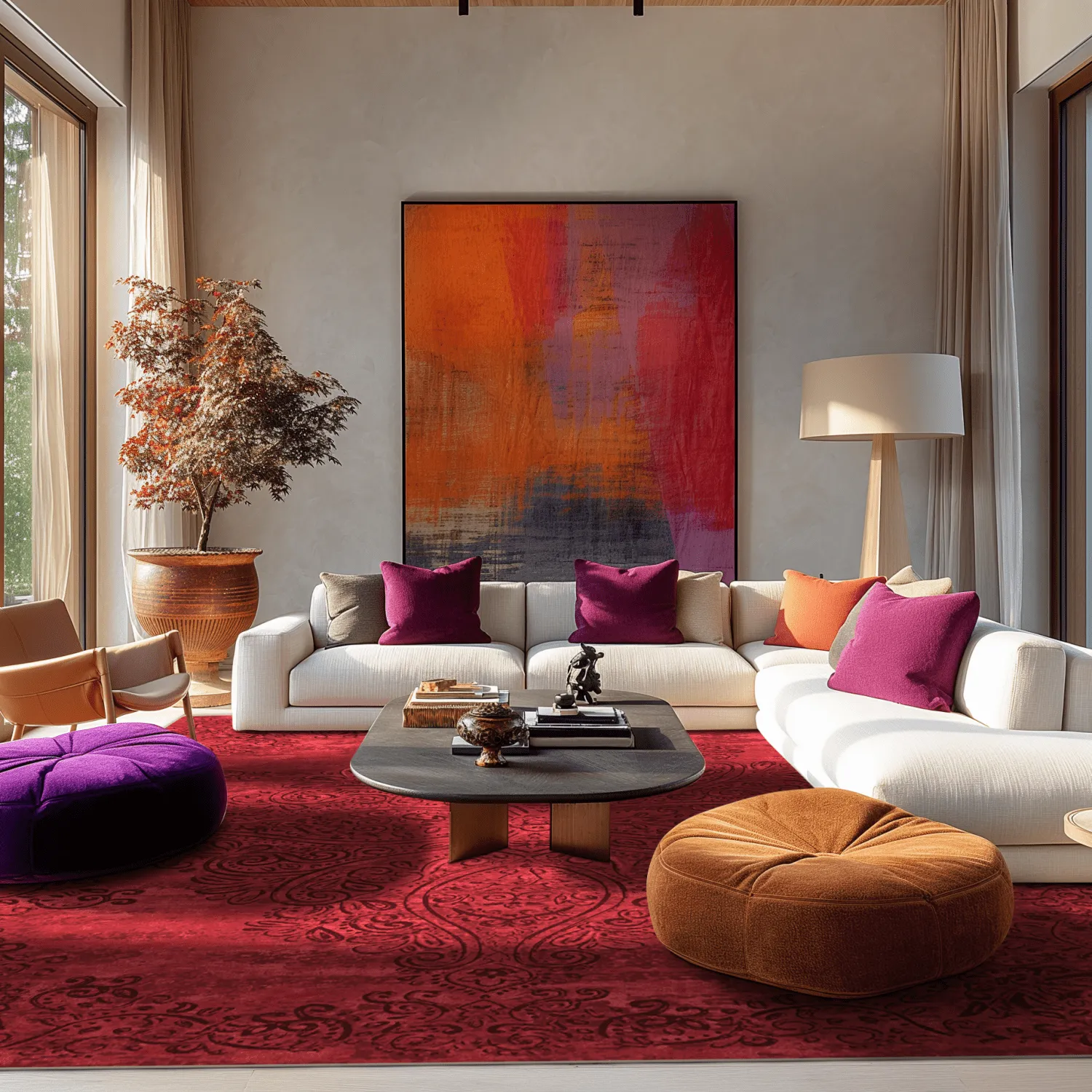 Wilton rug - Valenza (red)