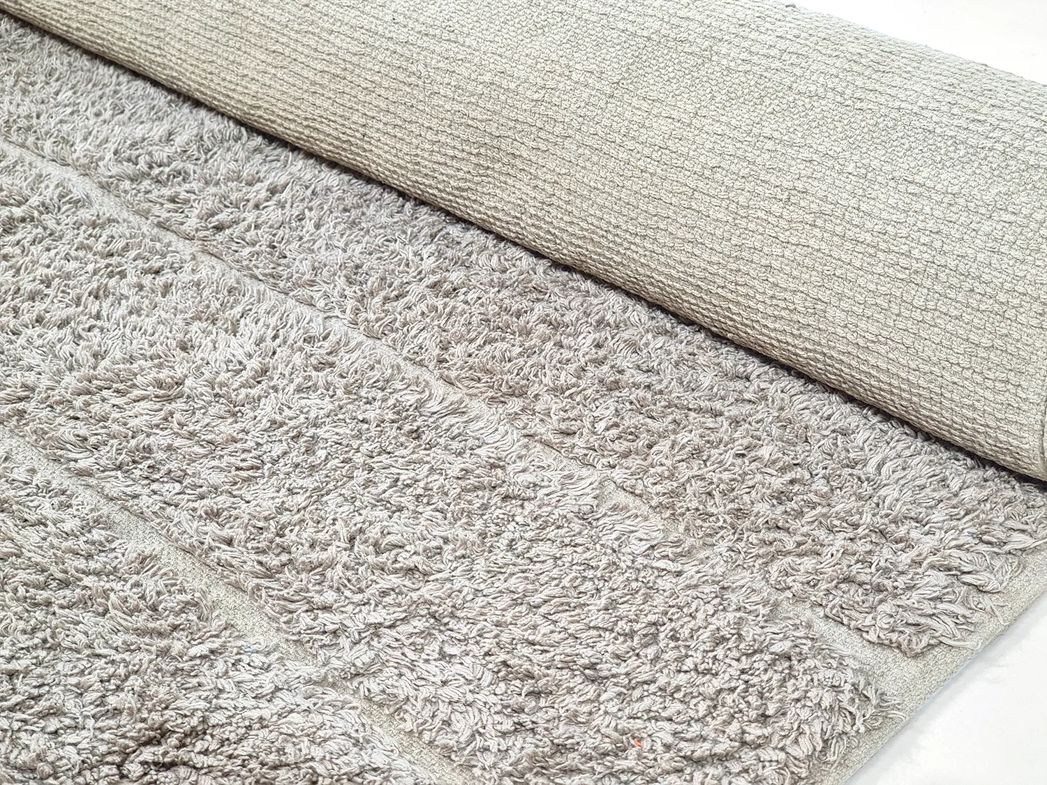 Shaggy rugs - Willow Natural Cotton Shaggy (greige)