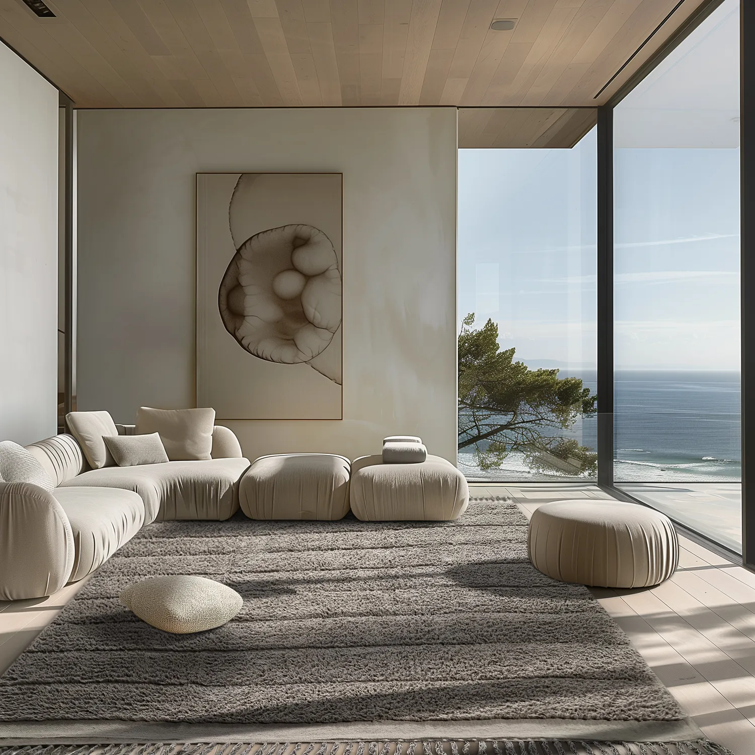 Shaggy rugs - Willow Natural Cotton Shaggy (taupe)