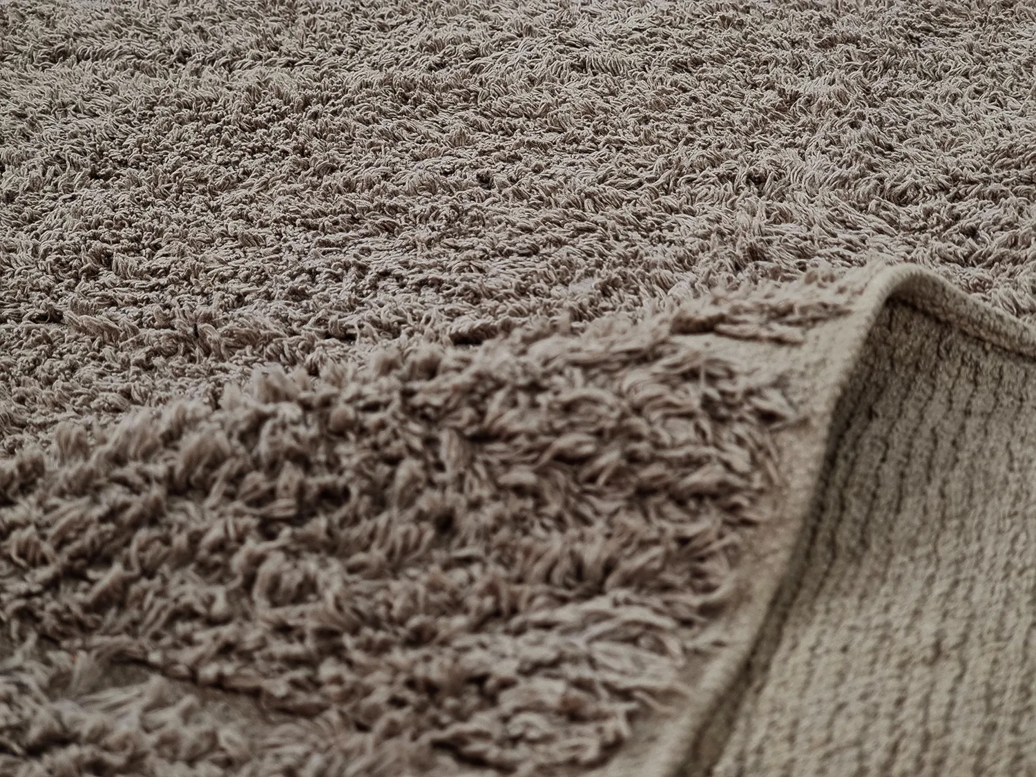 Shaggy rugs - Willow Natural Cotton Shaggy (taupe)