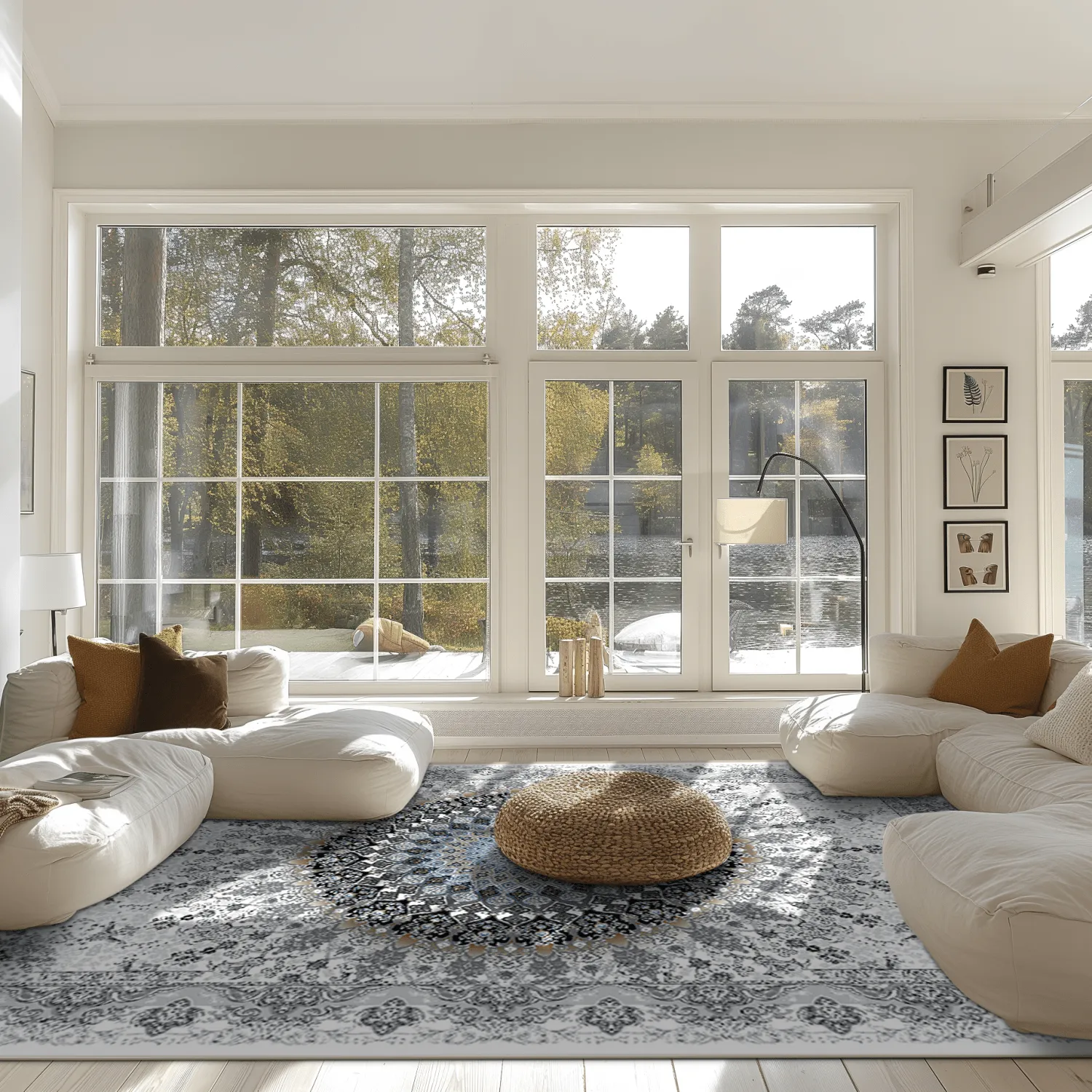 Wilton rug - Yelda (white/multi)