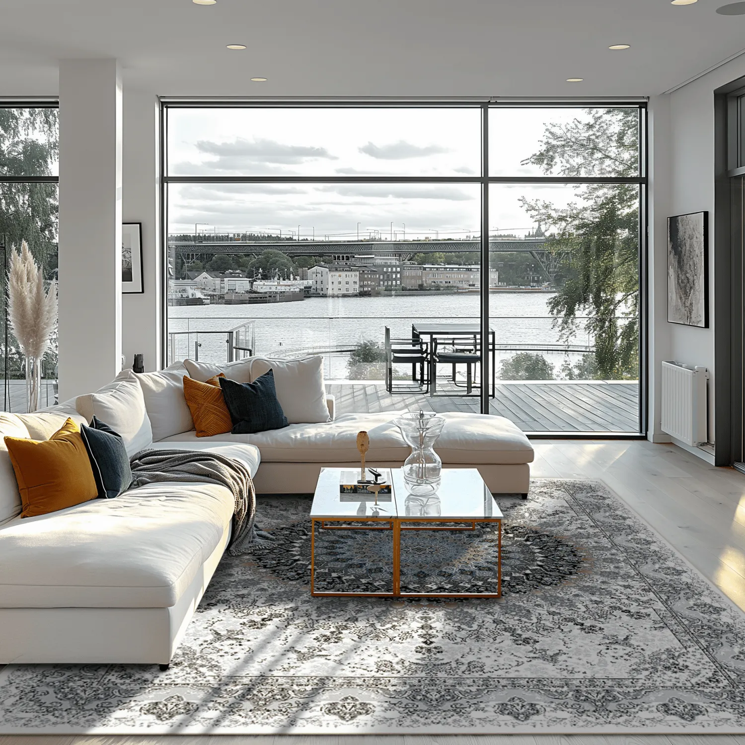 Wilton rug - Yelda (white/multi)