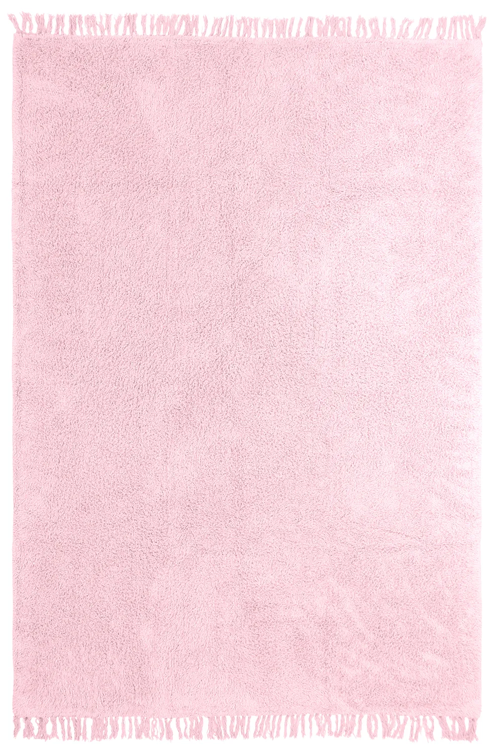 Shaggy rugs - Alba Natural Cotton Shaggy (light pink)