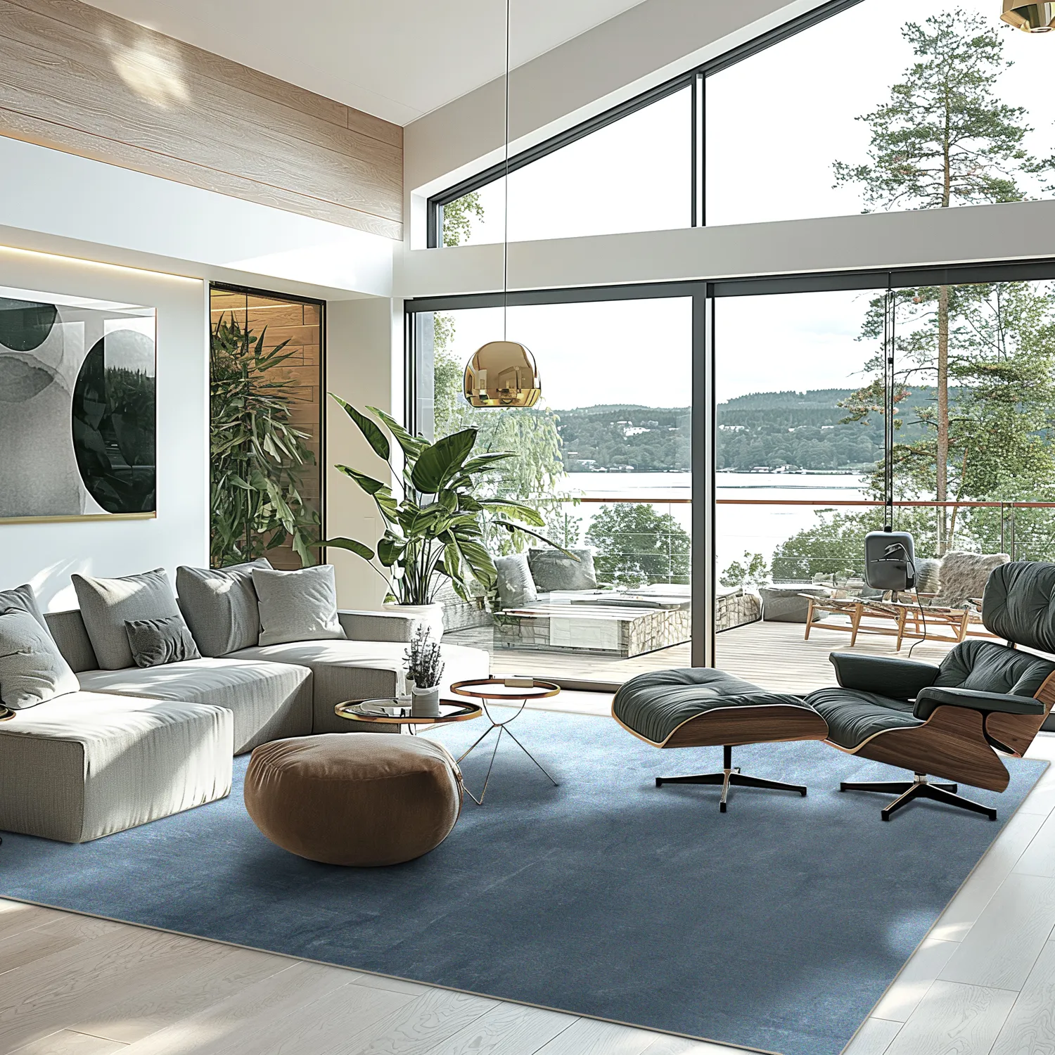 Wilton rug - Artena (bluish grey)
