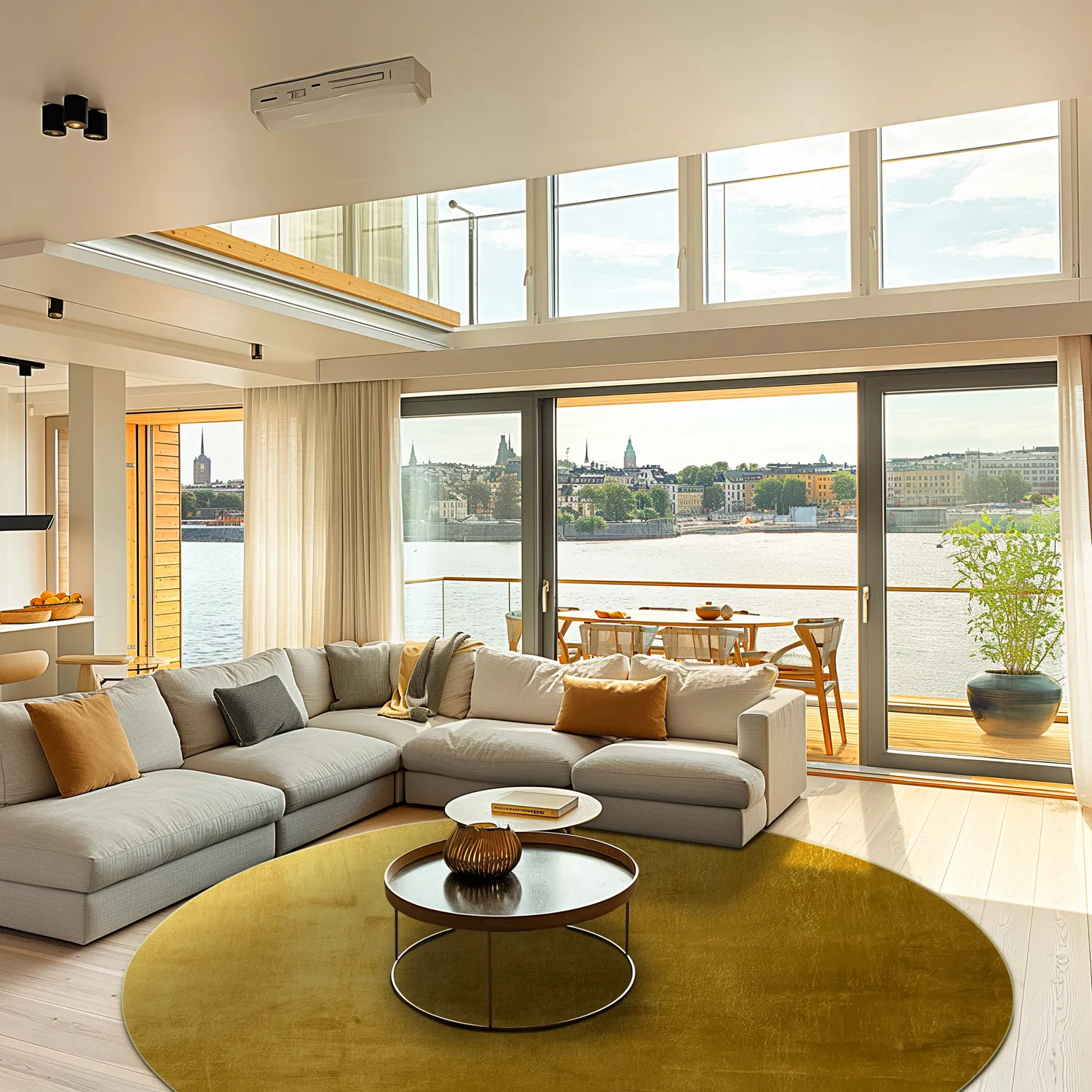 Round rug - Artena (ocher)