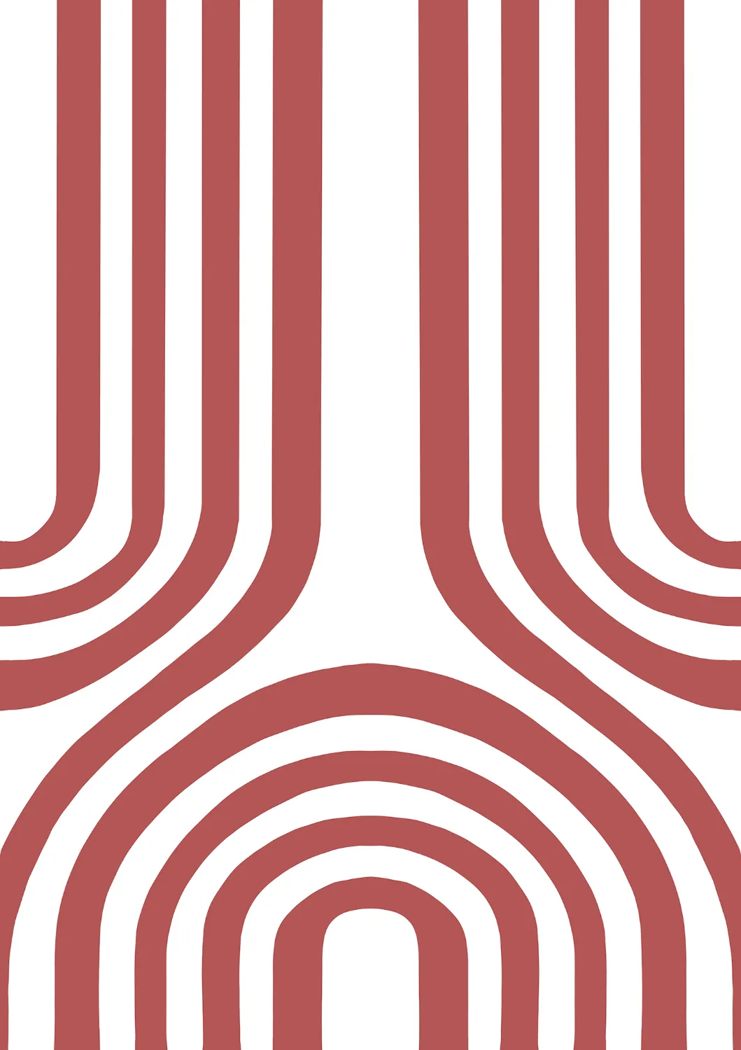 Wilton rug - Obidos (red/white)