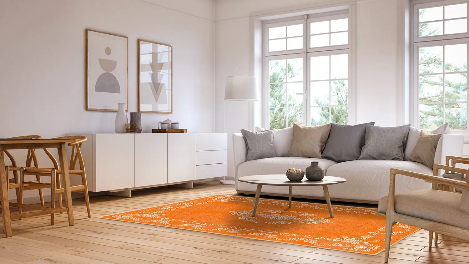 Wilton rug - Taknis (orange)