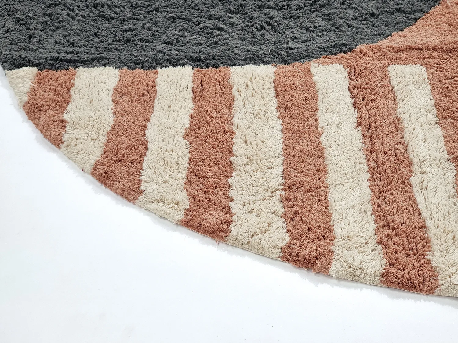 Oval rug - Osmery Natural Cotton Shaggy (multi)