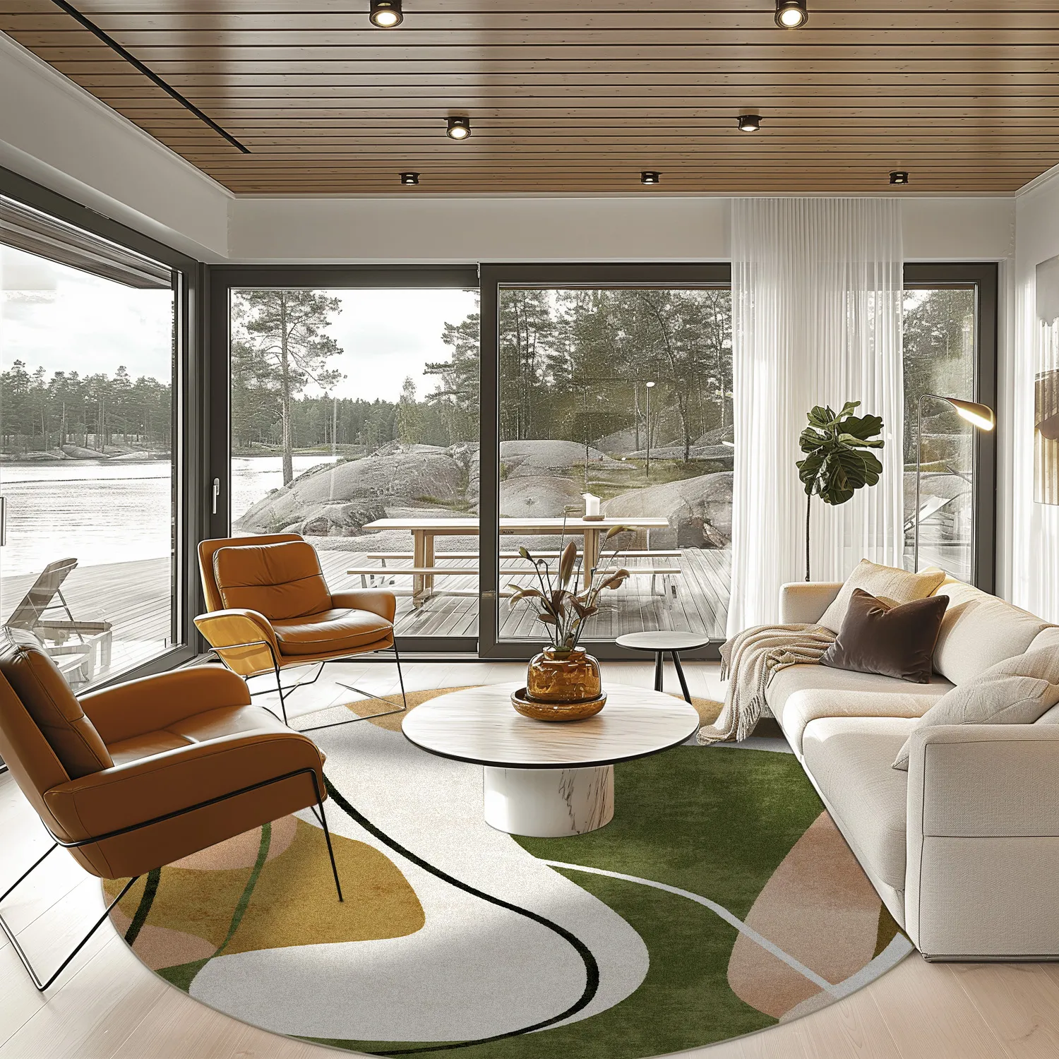 Round rug - Cressida (multi)